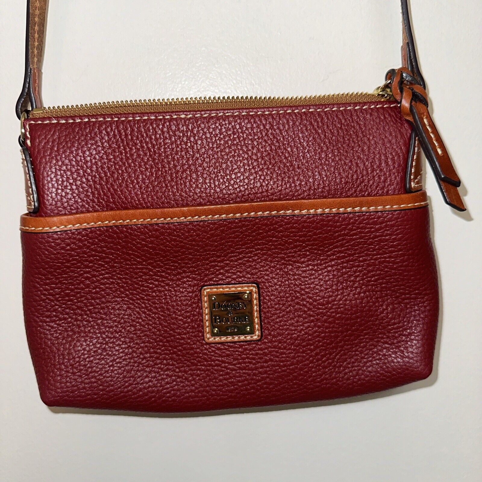Dooney & Bourke Dooney & Bourke Pebble Leather Ginger Pouchette Crossbody Size ONE SIZE - 12 Thumbnail
