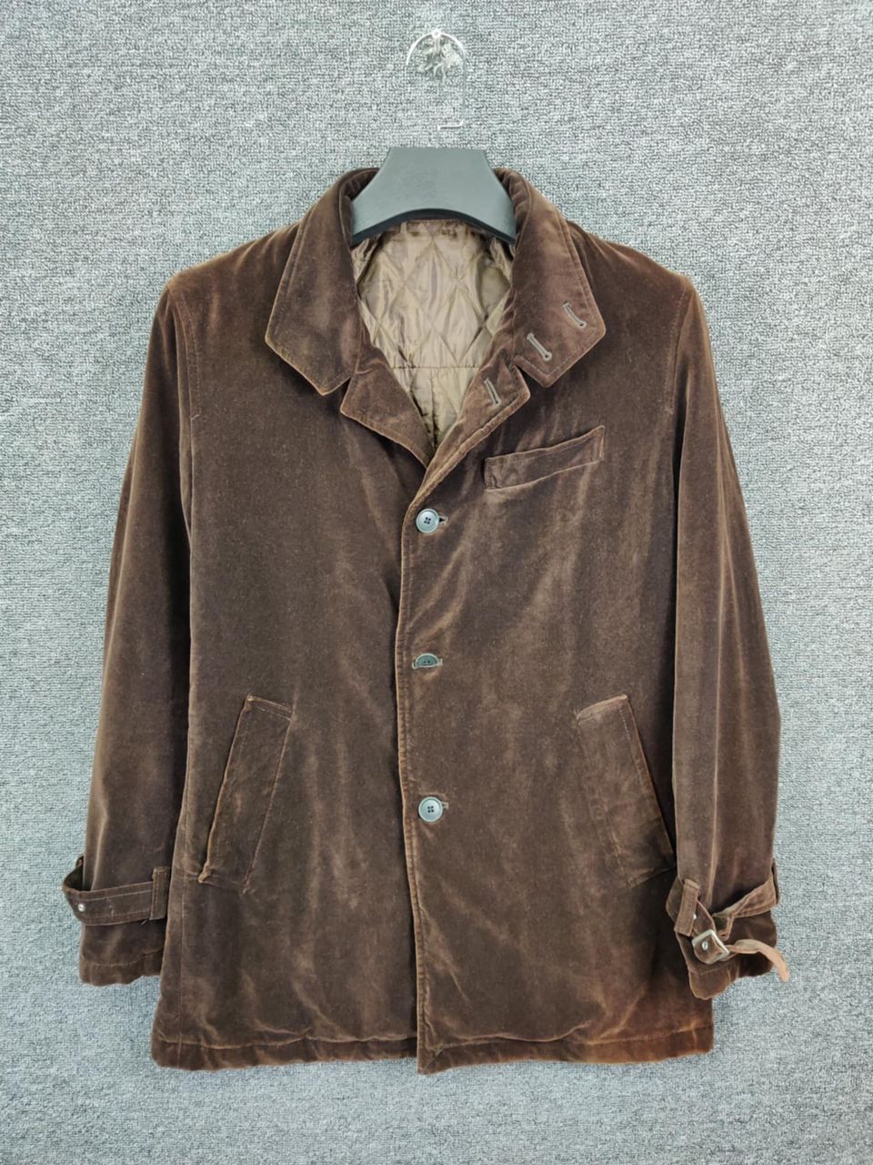 PPFM Vintage 90s PPFM Velvet Single Breasted Coat Size US L / EU 52-54 / 3 - 1 Thumbnail