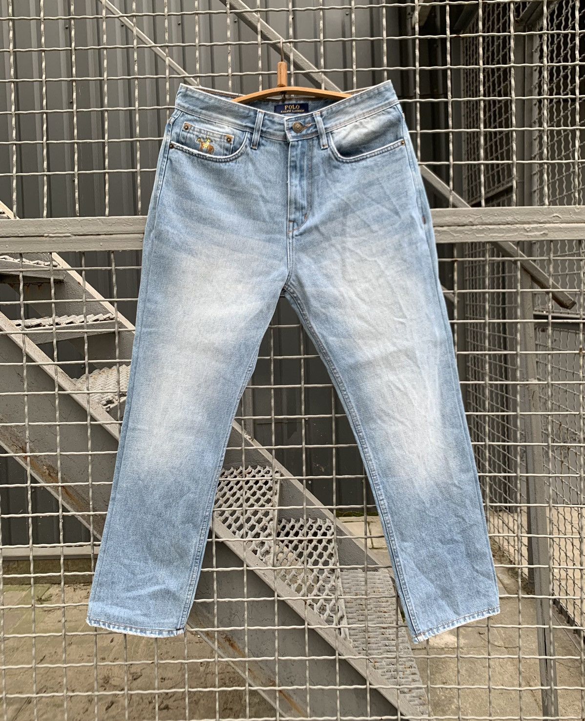 Polo Ralph Lauren Polo Ralph Lauren Blue Baggy Jeans Affliction Size US 34 / EU 50 - 2 Thumbnail