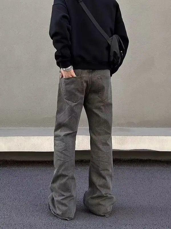 VIBE Vintage washed straight-leg bootcut draped jeans Size US 32 / EU 48 - 7 Thumbnail