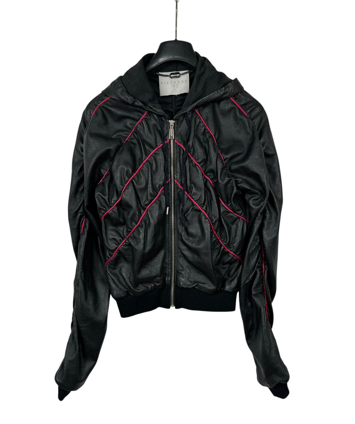 Richmond Denim Richmond Genuine Leather Perforated Jacket Hooded size IT40 Size S / US 4 / IT 40 - 10 Thumbnail