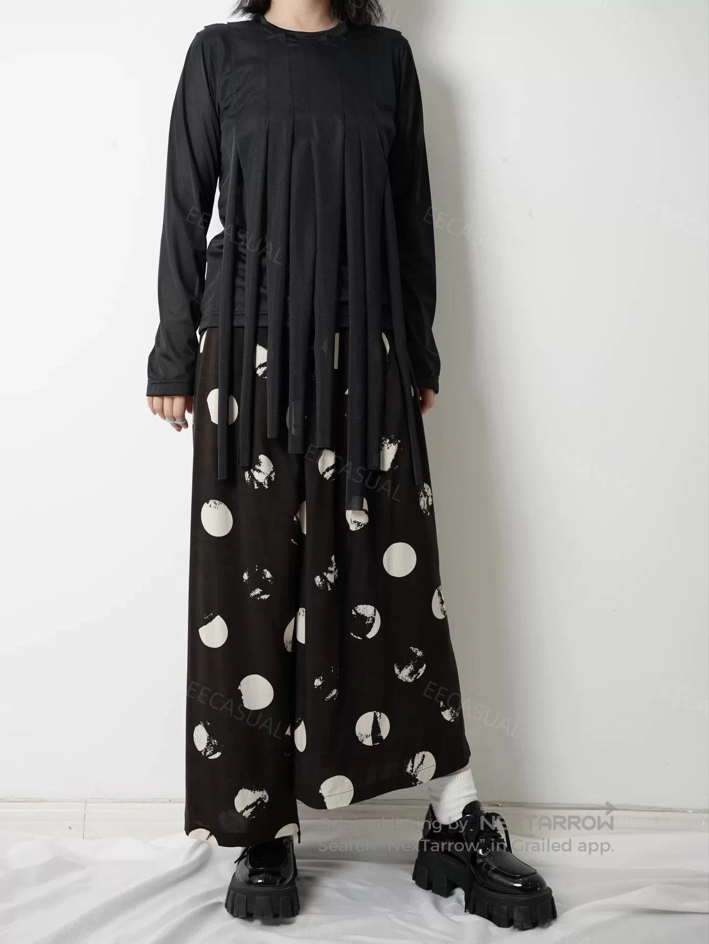 Yashi Yamamuri Yohji Yamamoto Asymmetrical Wide Leg Pants. Size 25" / US 0 / IT 36 - 1 Thumbnail