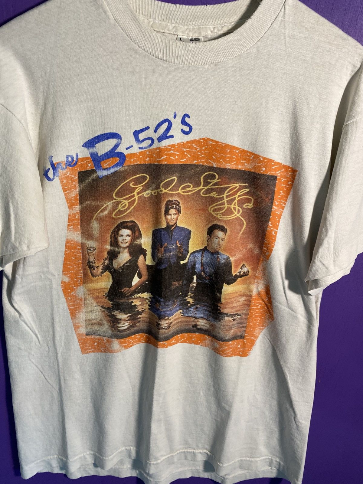 Band Tees Vintage 1992 The B-52s Good stuff tour tee Size US L / EU 52-54 / 3 - 3 Thumbnail