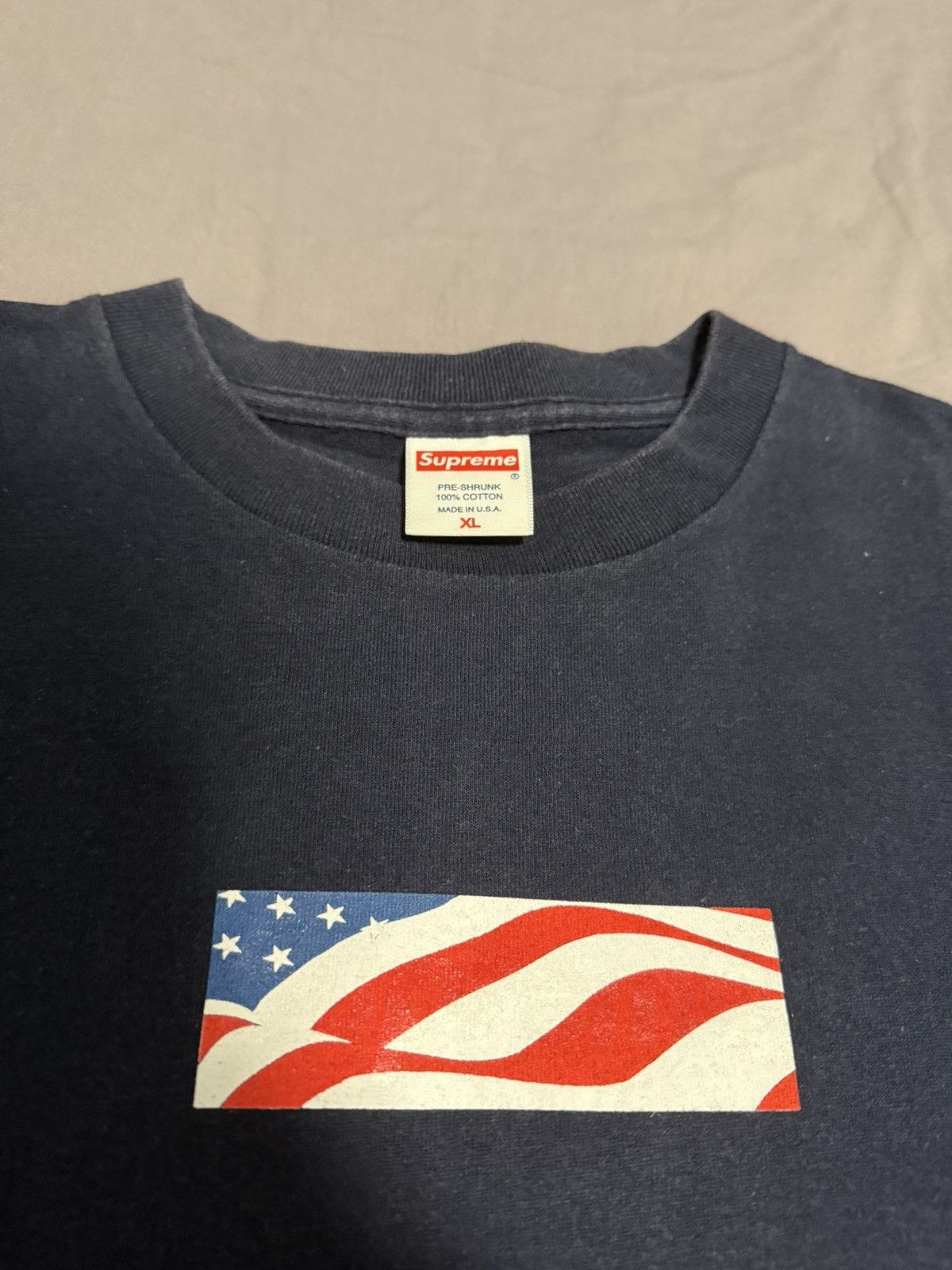 Supreme Supreme 911 box logo tee T-shirt navy XL Size US XL / EU 56 / 4 - 2 Thumbnail