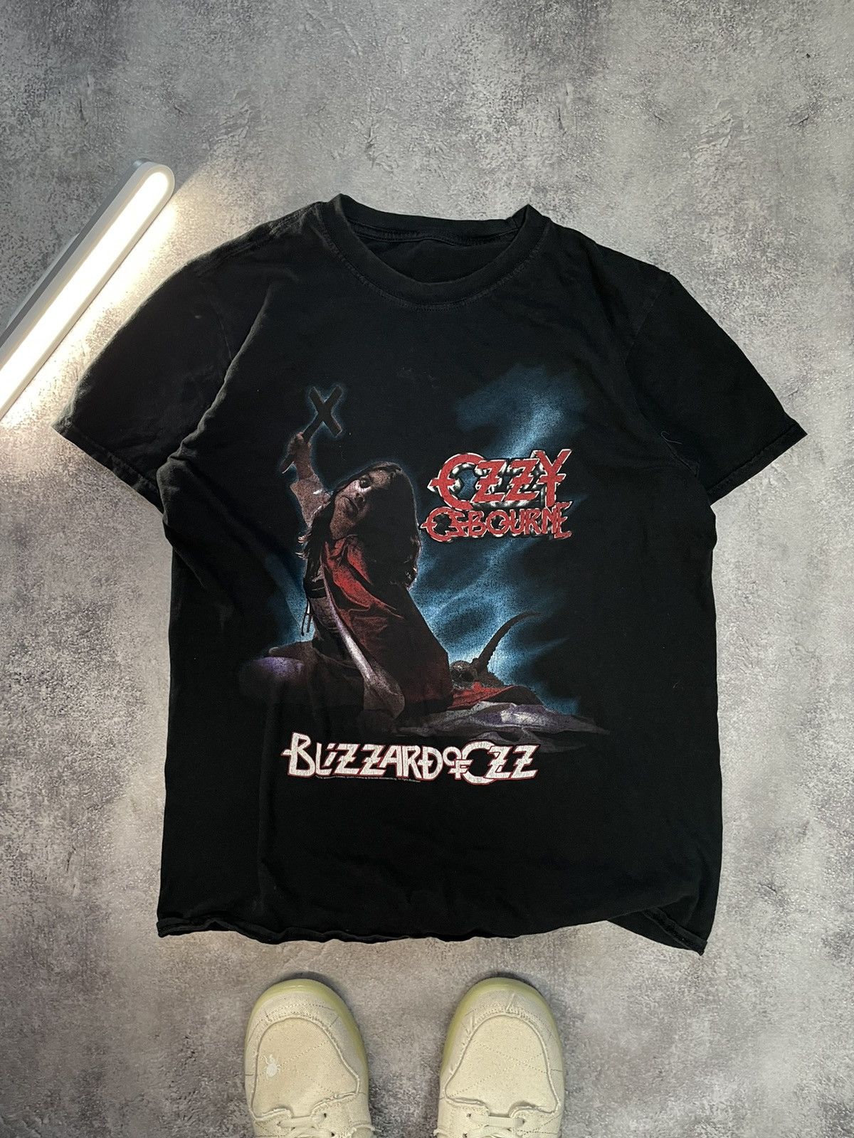 Band Tees Vintage 2YK Ozzy Osbourne Blizzard of OZ Very Rare Size US M / EU 48-50 / 2 - 1 Thumbnail