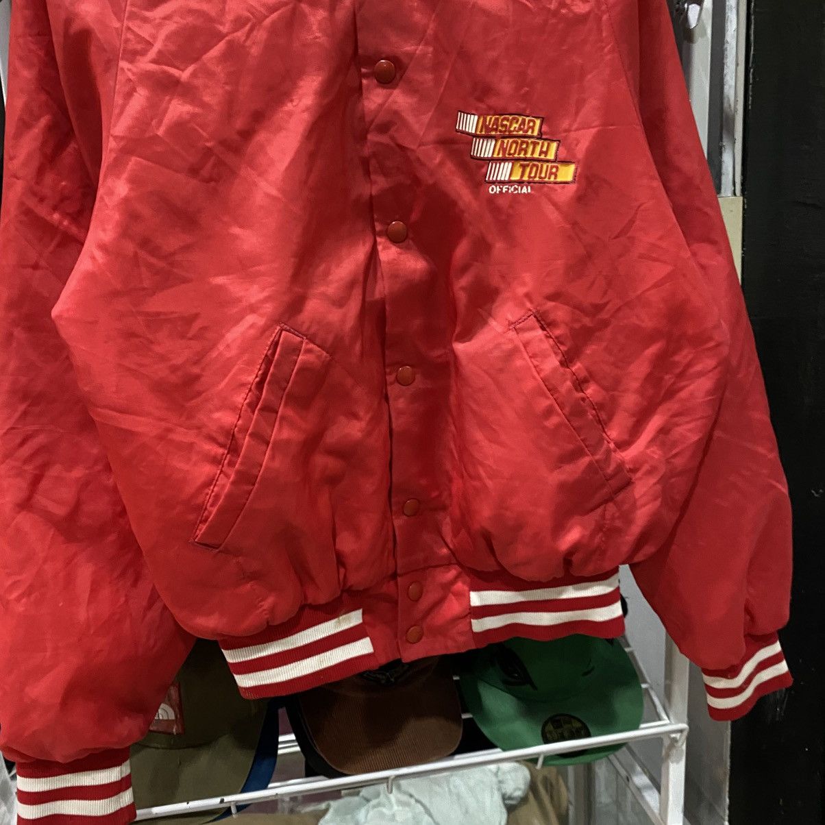 NASCAR × Vintage Crazy Vintage 80s Nascar North Tour Official Satin Bomber Size US M / EU 48-50 / 2 - 9 Thumbnail