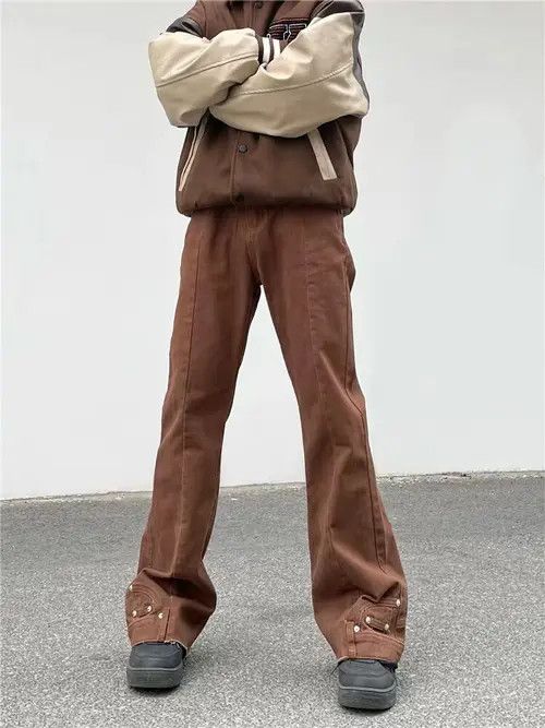 Designer × Japanese Brand Vintage Pantalon trousers Flare Denim Size US 32 / EU 48 - 1 Thumbnail