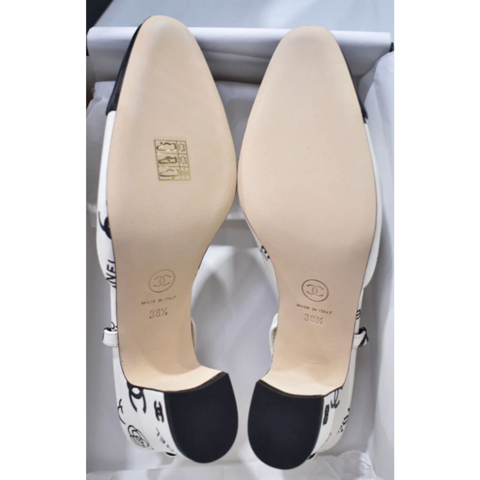 Chanel 23P Mademoisele Coco Sling CC Slingback Sandal Heel 38.5 Size US 8.5 / IT 38.5 - 12 Thumbnail