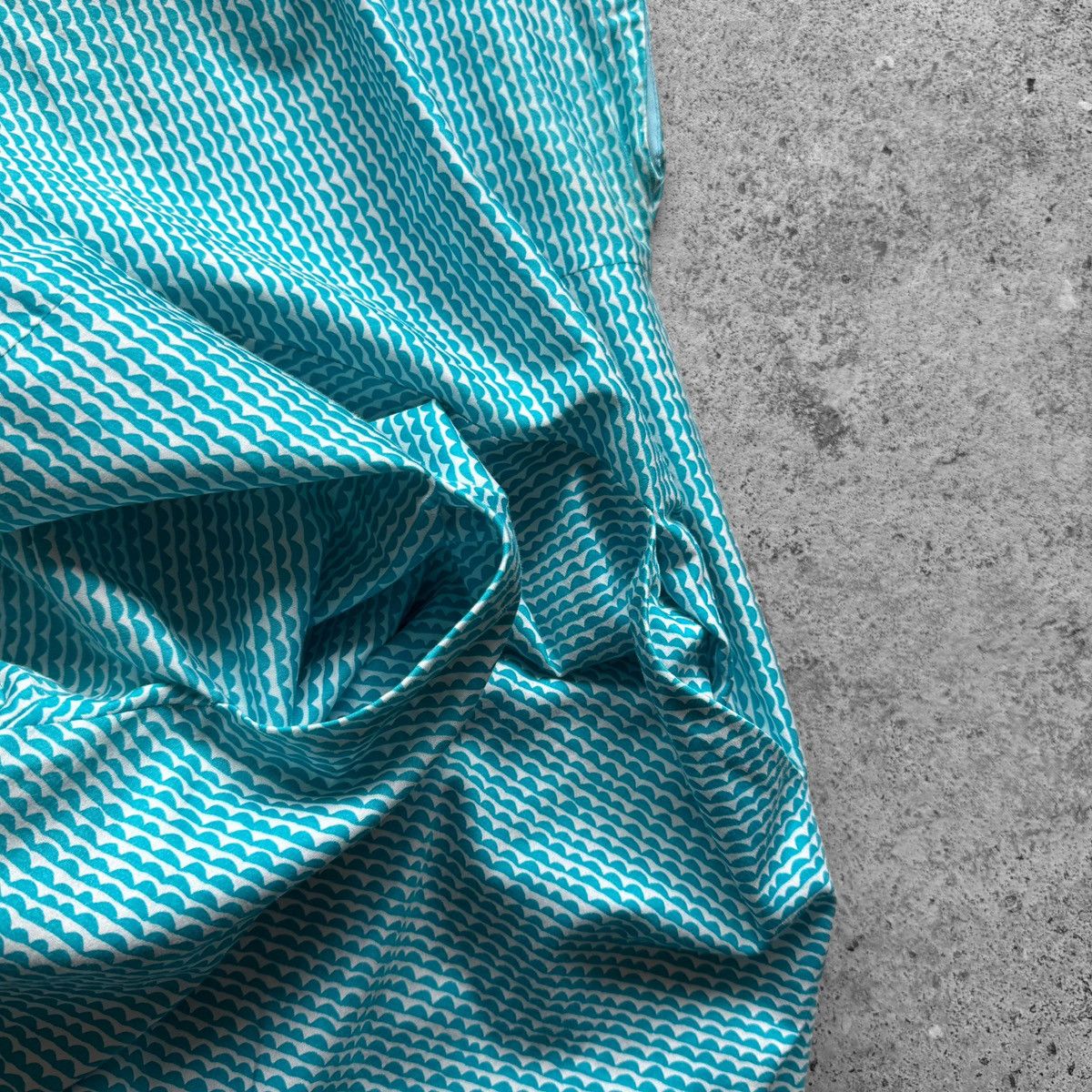 Marimekko Marimekko Turquoise Pippo Geometric Print Cap Sleeve Dress Size M / US 6-8 / IT 42-44 - 3 Thumbnail