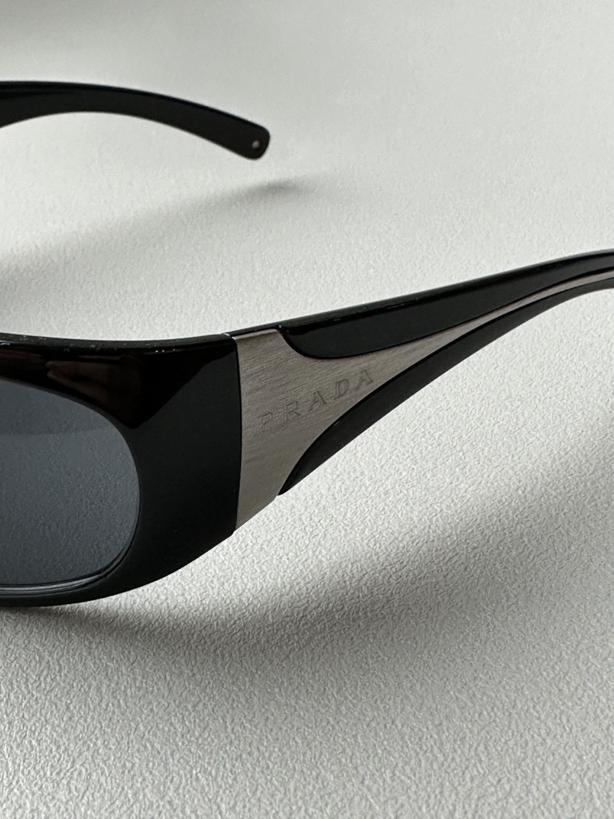 Prada Vintage Prada sunglasses silver flame Size ONE SIZE - 2 Thumbnail