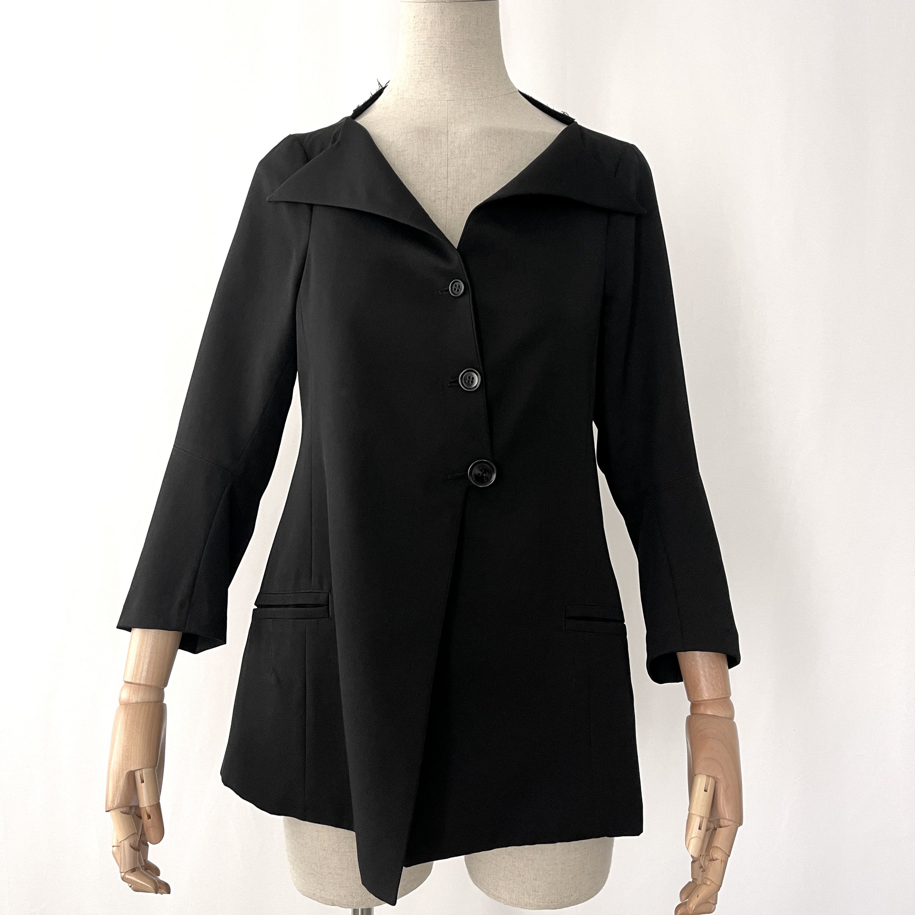 Yohji Yamamoto YOHJI YAMAMOTO Black Wool Jacket size 1 Size S / US 4 / IT 40 - 1 Thumbnail