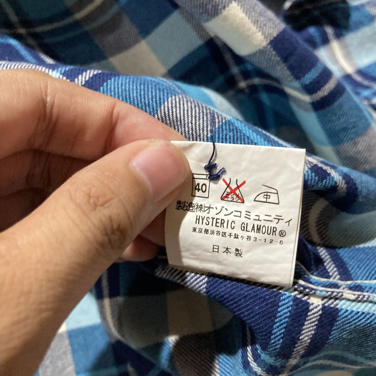 Hysteric Glamour Vintage Hysteric Glamour Veterano Flanel Plaid Shirt Blue Size US L / EU 52-54 / 3 - 16 Thumbnail