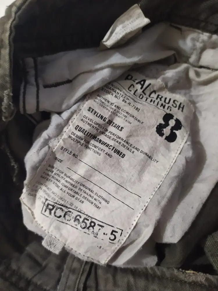 Other Real Crush Clothing Multipocket Tactical Cargo Pants Size US 33 - 7 Thumbnail