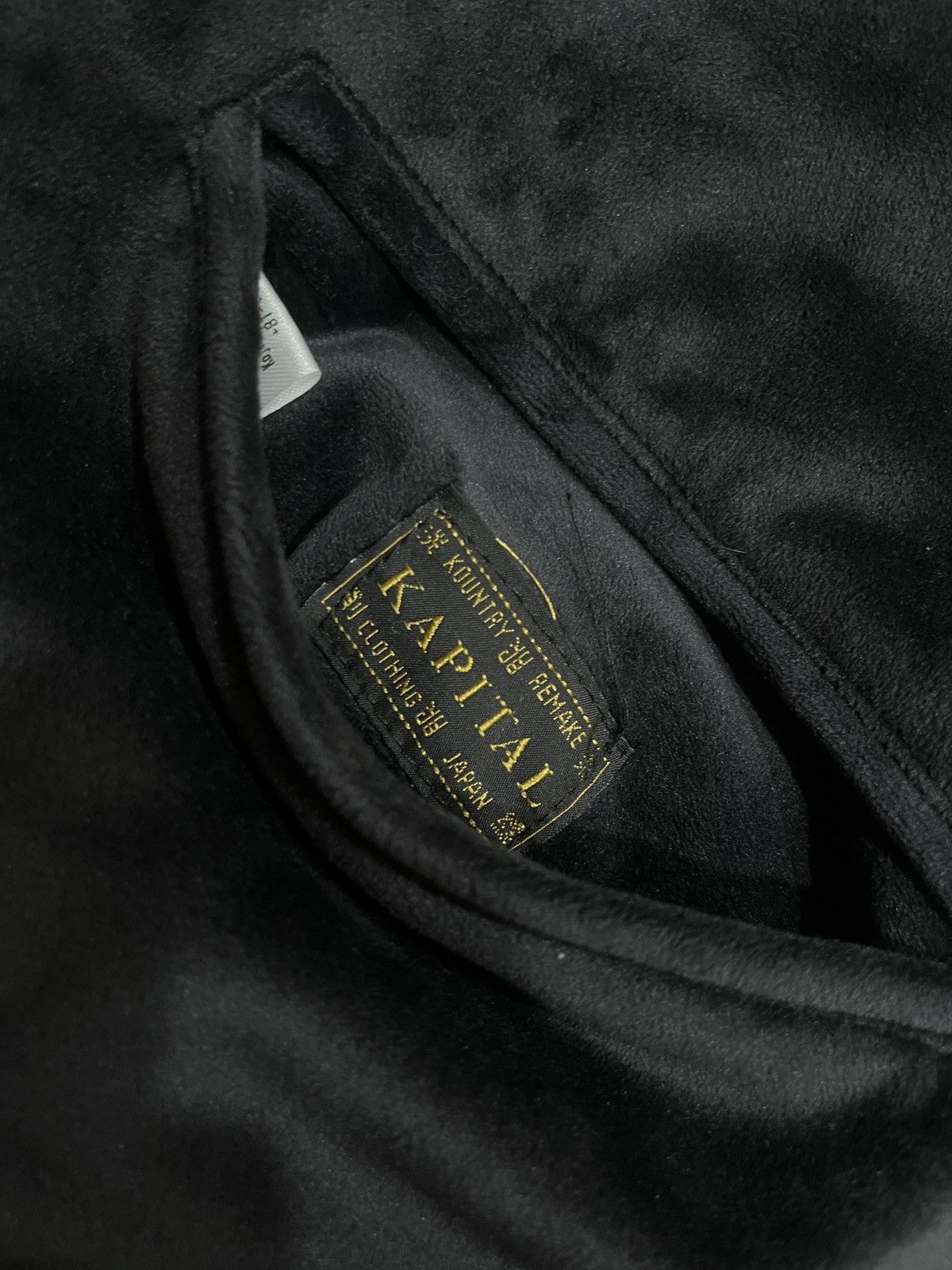 Kapital Men's Black 2 Sulfur Dyed Velvet Souvenir Jacket (Rainskull) Size US L / EU 52-54 / 3 - 3 Thumbnail