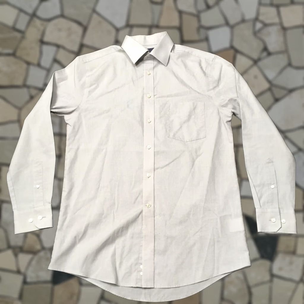 Stafford Stafford Shirt Mens 15 32/33 Gray EASY CARE BROADCLOTH Long Sleeve Size US M / EU 48-50 / 2 - 1 Thumbnail