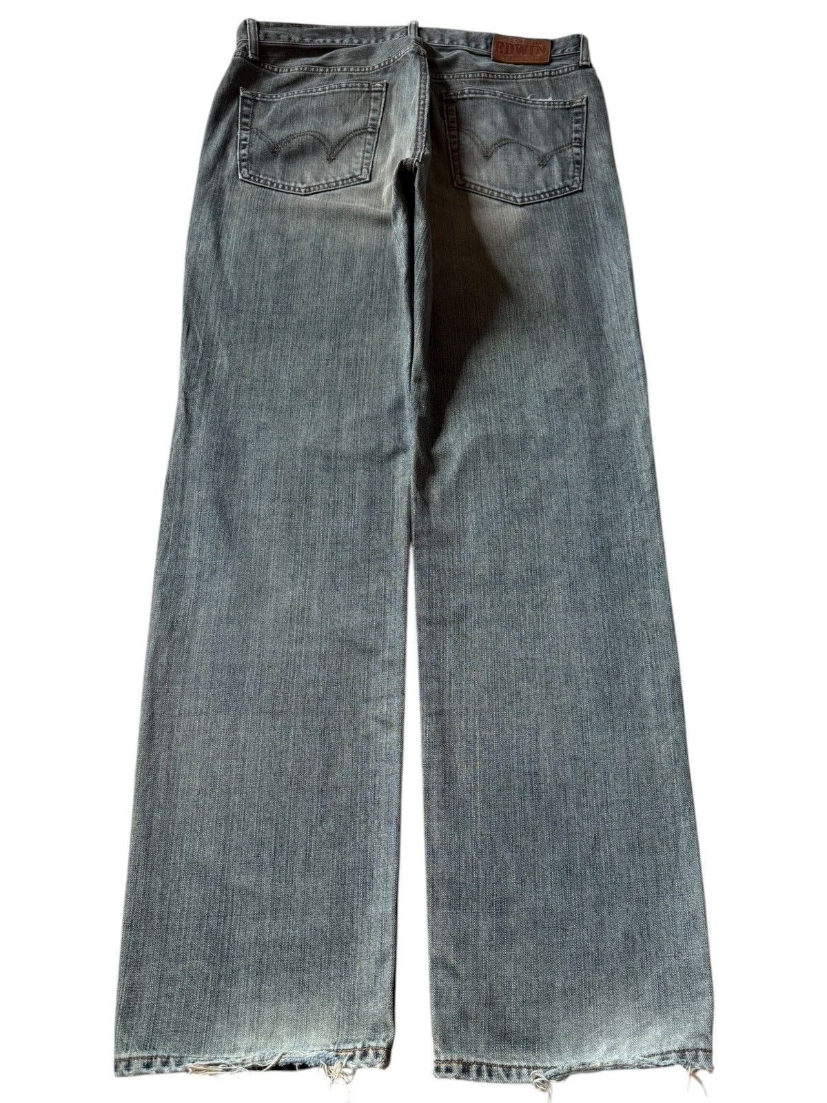 Edwin Vintage Edwin 503 Rusty Wash Distress Loose Jeans Size US 34 / EU 50 - 2 Thumbnail