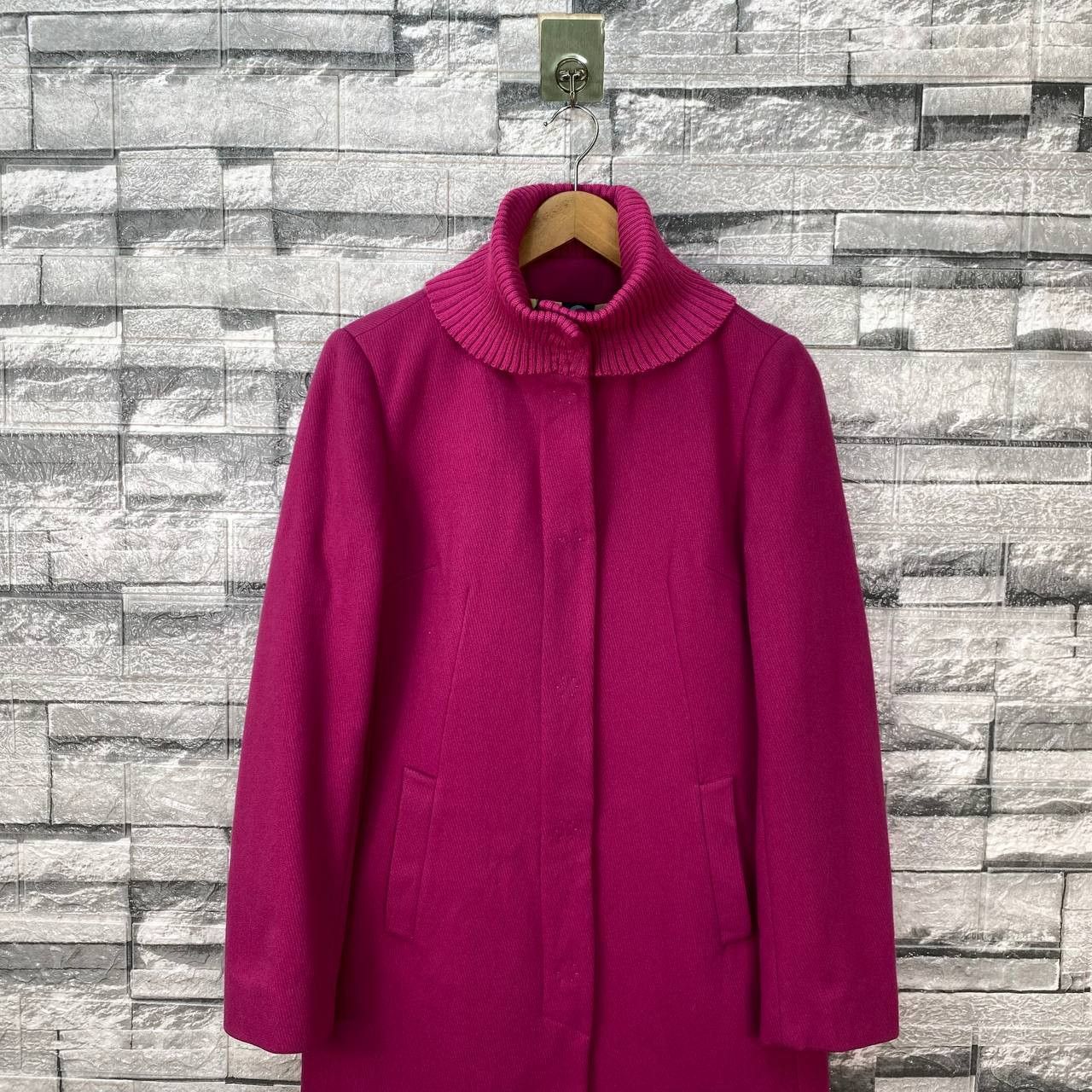 Dolce & Gabbana VINTAGE DOLCE&GABBANA ARCHIVE FUCHSIA BOILED WOOL SWING COAT Size S / US 4 / IT 40 - 4 Thumbnail