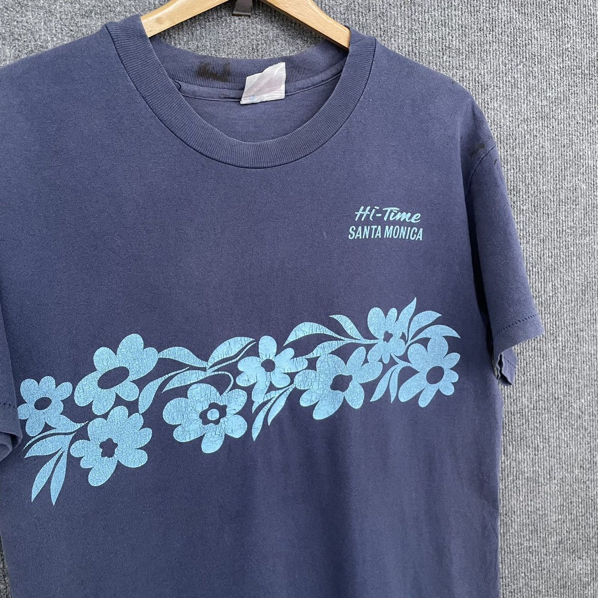 Vintage 1990s Hi-Time Santa Monica Faded T Shirt Size US M / EU 48-50 / 2 - 2 Thumbnail