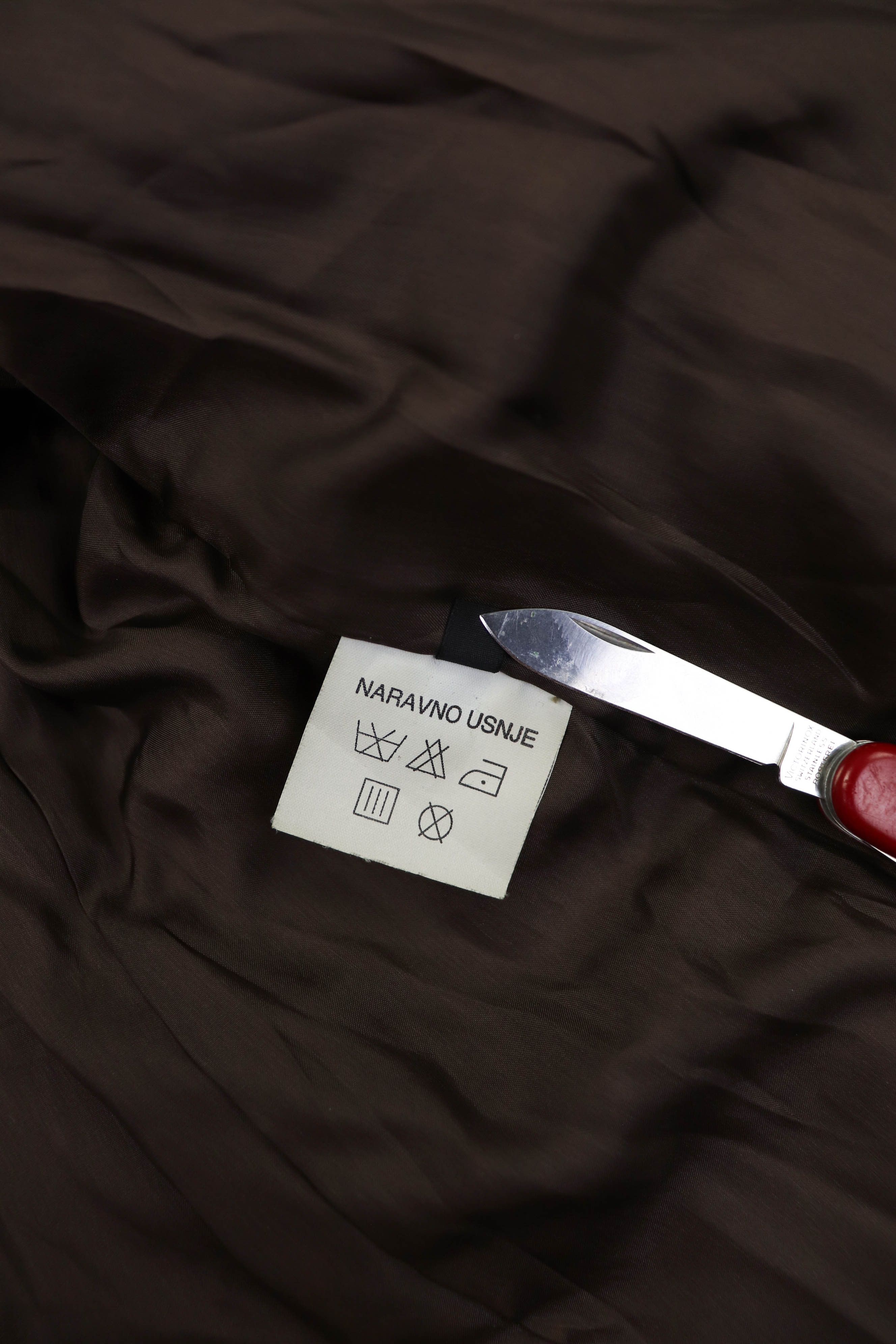 Genuine Leather 2nd Skin by inde Dark Brown Heavy Leather Coat Jacket Size US M / EU 48-50 / 2 - 19 Thumbnail