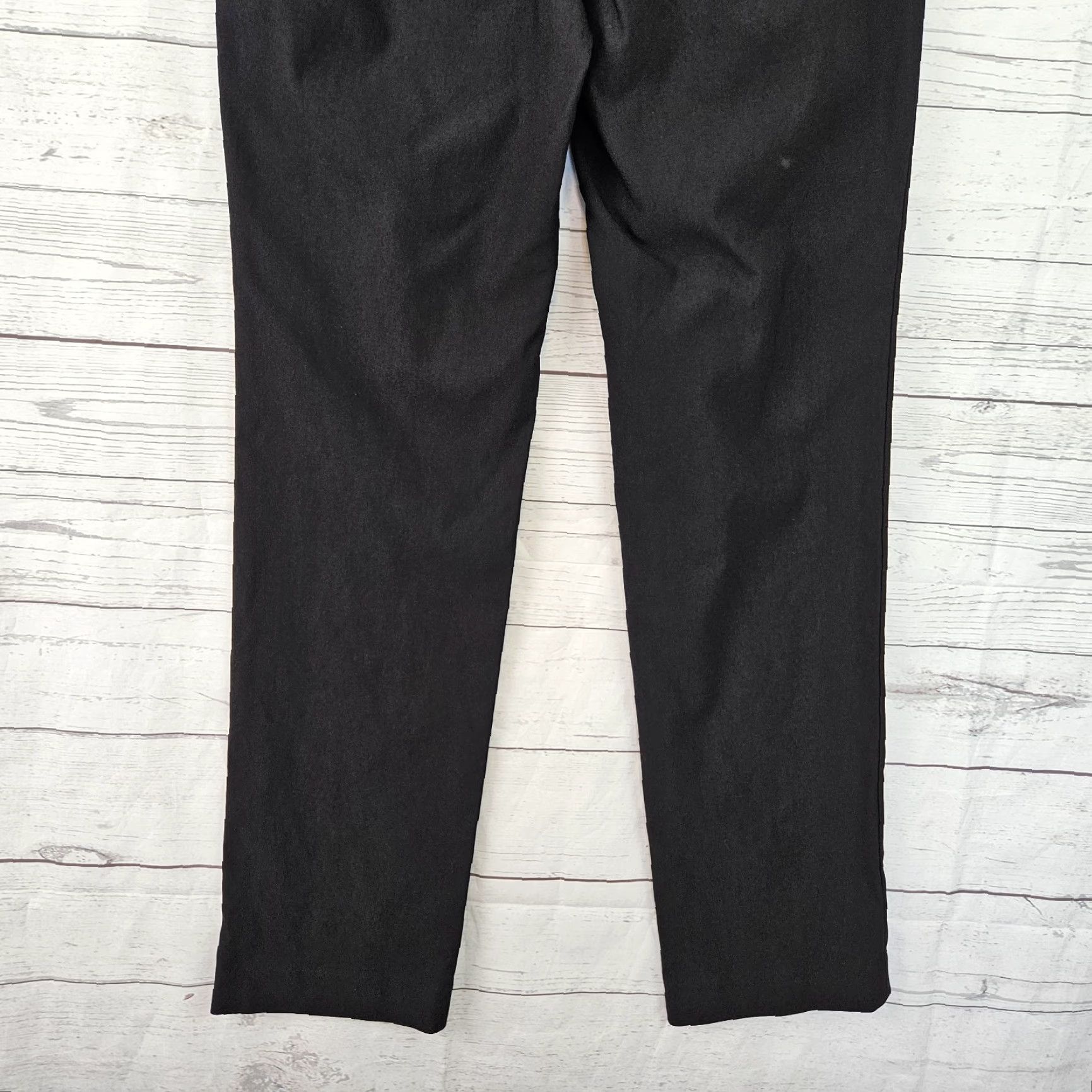 NIC+ZOE Nic+Zoe Womens Pants Sz 6 Black Pull On Mid Rise Rayon Blend Dress Pants Size 28" / US 6 / IT 42 - 5 Thumbnail
