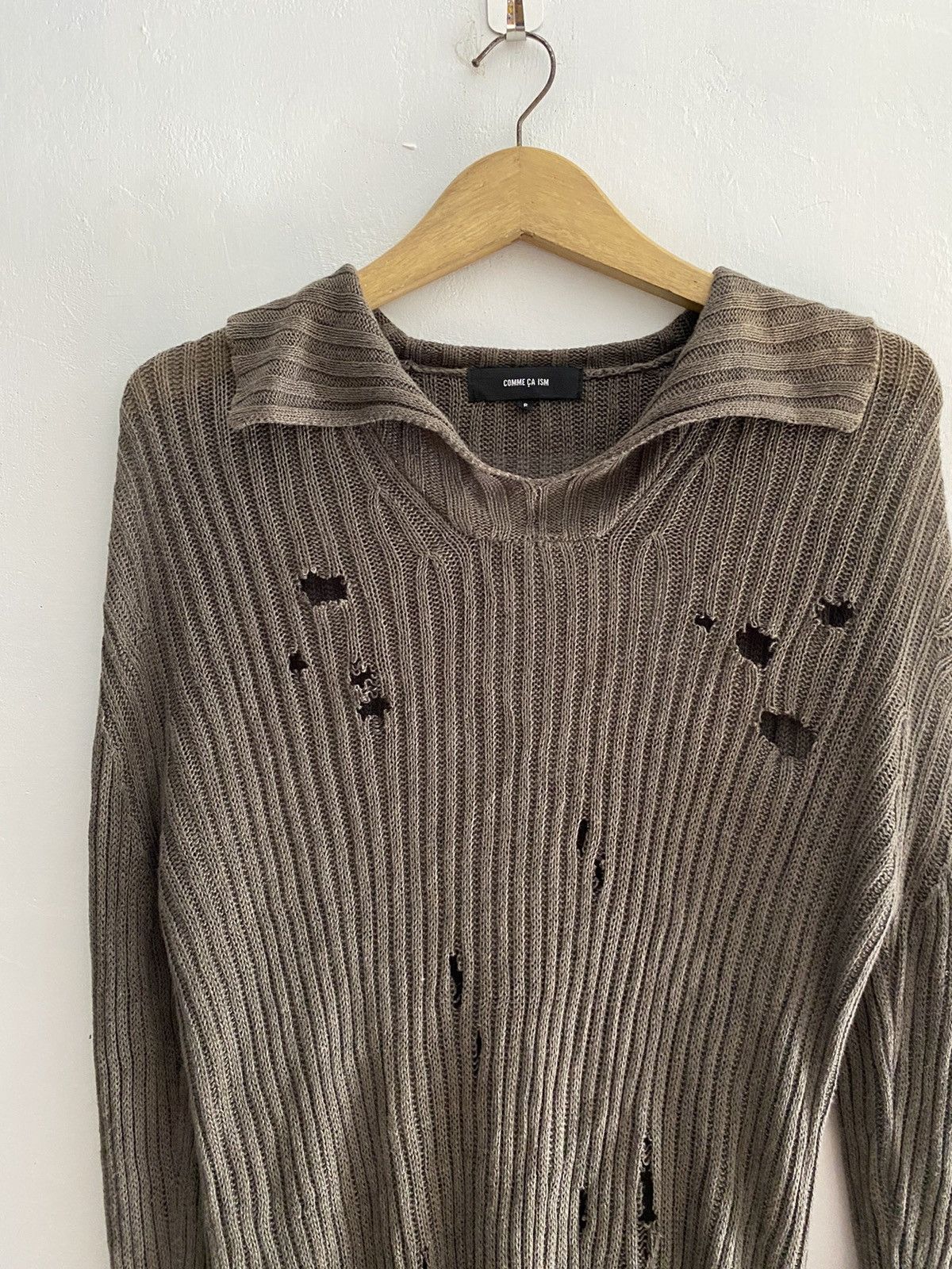 Comme Ca Ism Japanese comme ca ism distressed knit helmutlang style Size US M / EU 48-50 / 2 - 3 Thumbnail