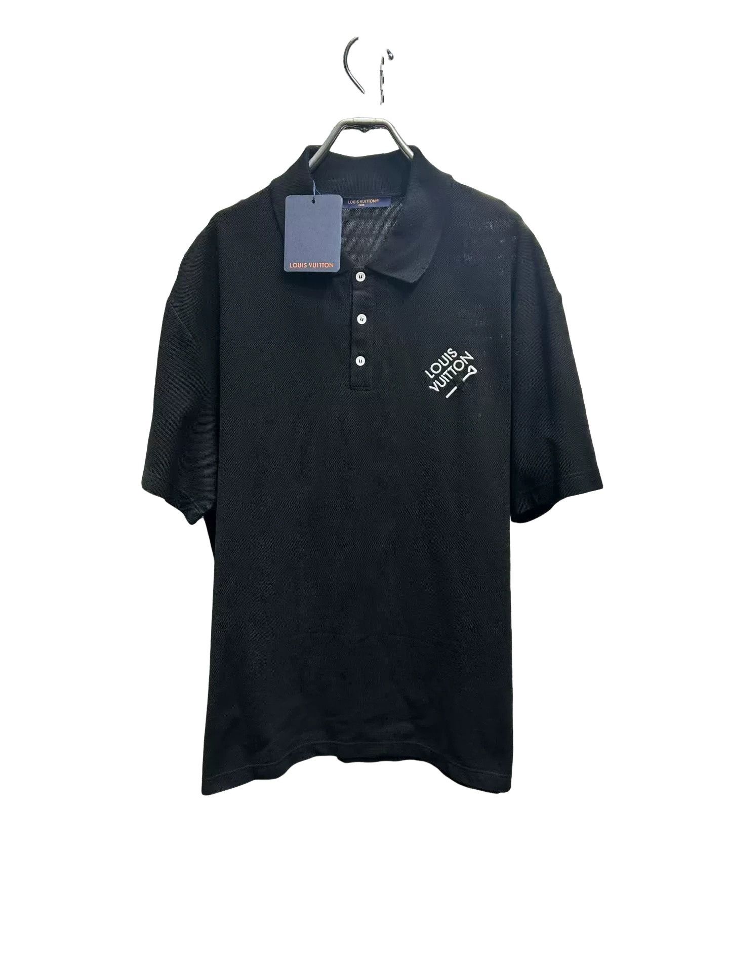 Louis Vuitton Louis Vuitton Embroidered Safety Pin Polo Black XL Size US XL / EU 56 / 4 - 1 Thumbnail