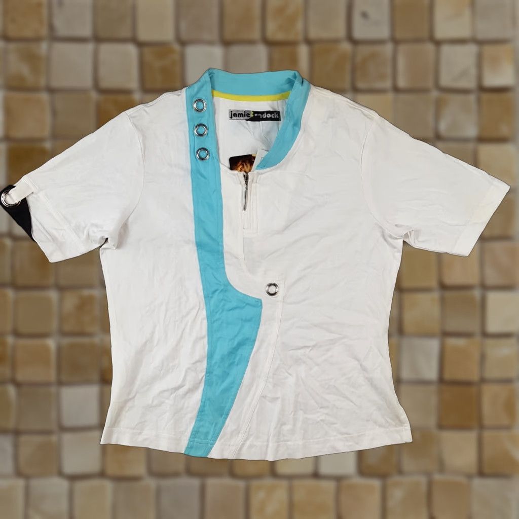 Vintage VINTAGE Jamie Sadock Y2K Preppy Golf Polo Shirt Women's Size Small Blue Button Collar Short Sleeve Retro Sports Size S / US 4 / IT 40 - 1 Thumbnail