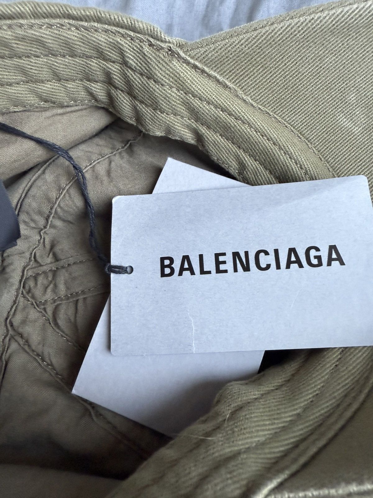Balenciaga Balenciaga x Demna khaki military logo cap hat Grail L Size ONE SIZE - 18 Thumbnail