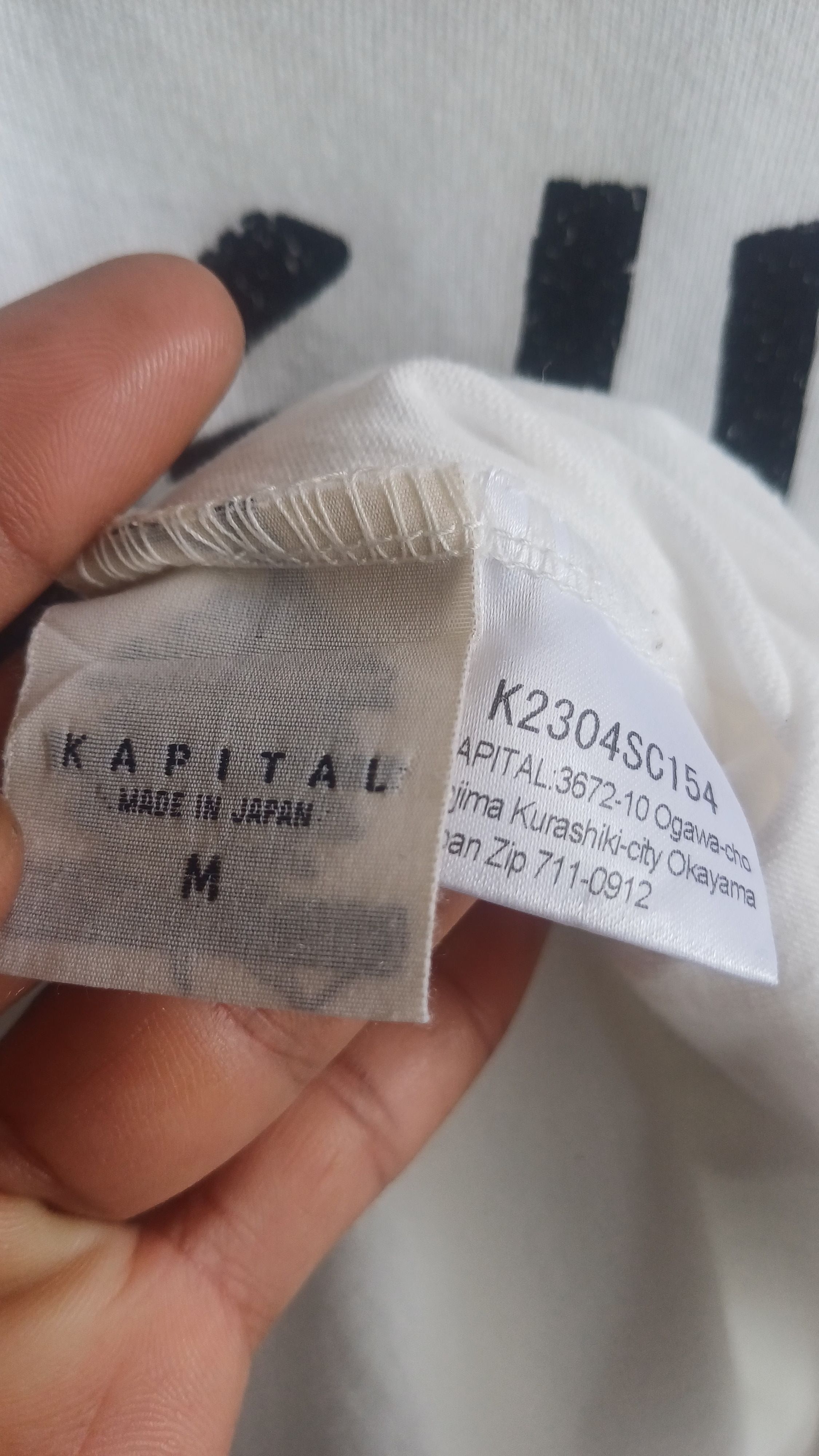 Kapital Kapital White Tee Size US M / EU 48-50 / 2 - 7 Thumbnail