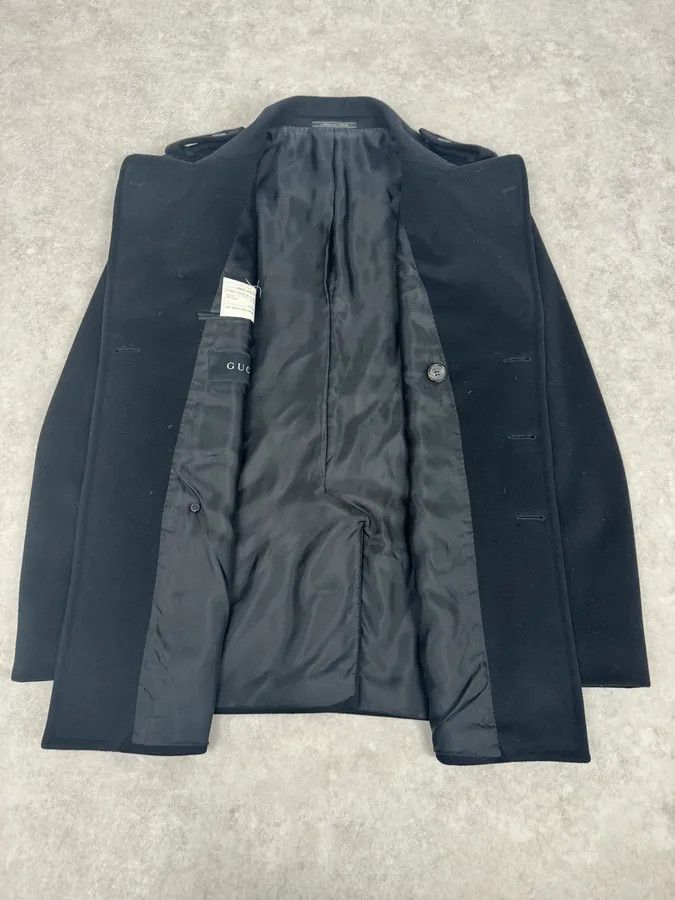 Gucci 2010s Gucci Black Wool Caban Jacket Size US M / EU 48-50 / 2 - 4 Thumbnail