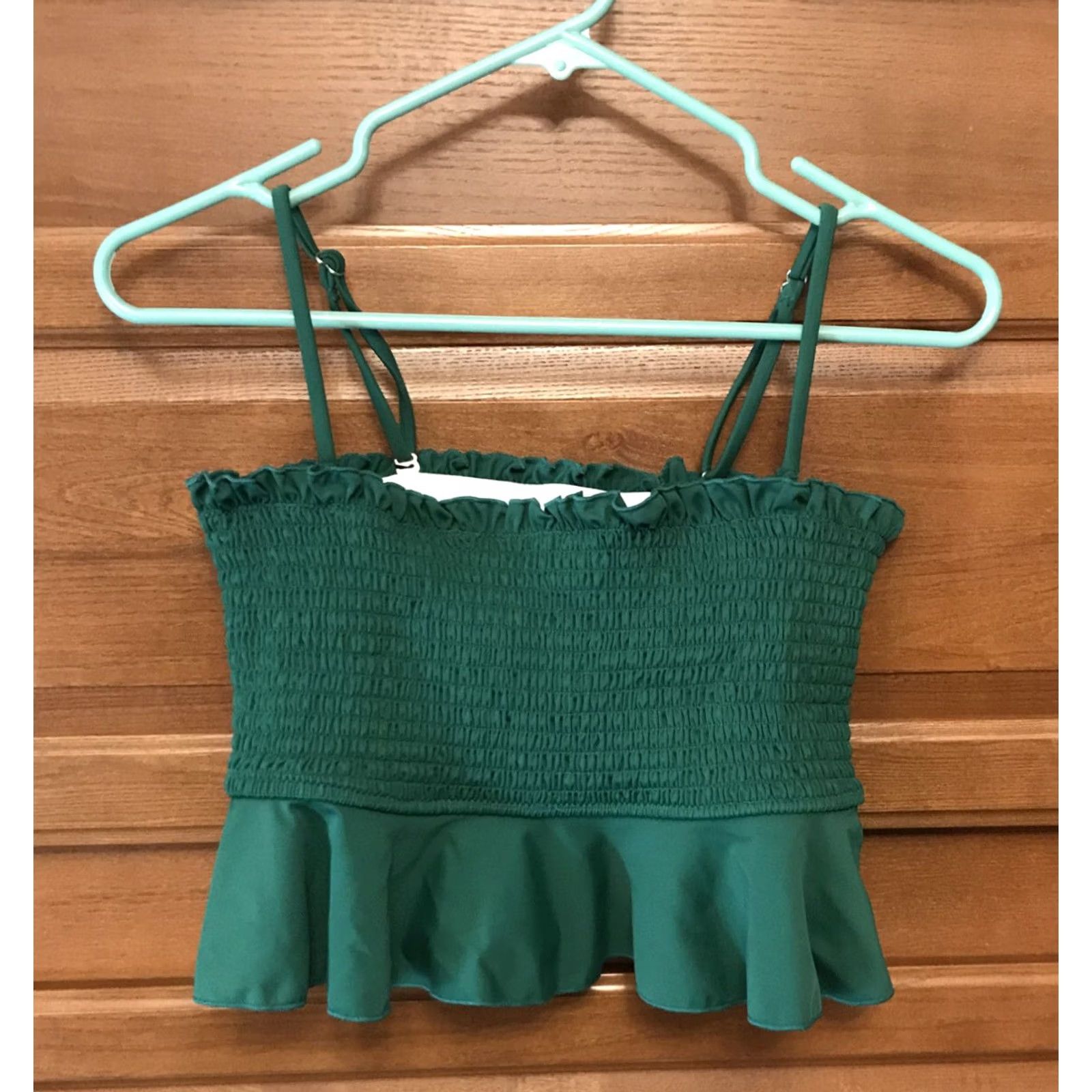 Shein SheIn Top Womens Green Bikini Jrs Med bottom piece white swimsuit K20 Size M / US 6-8 / IT 42-44 - 3 Thumbnail
