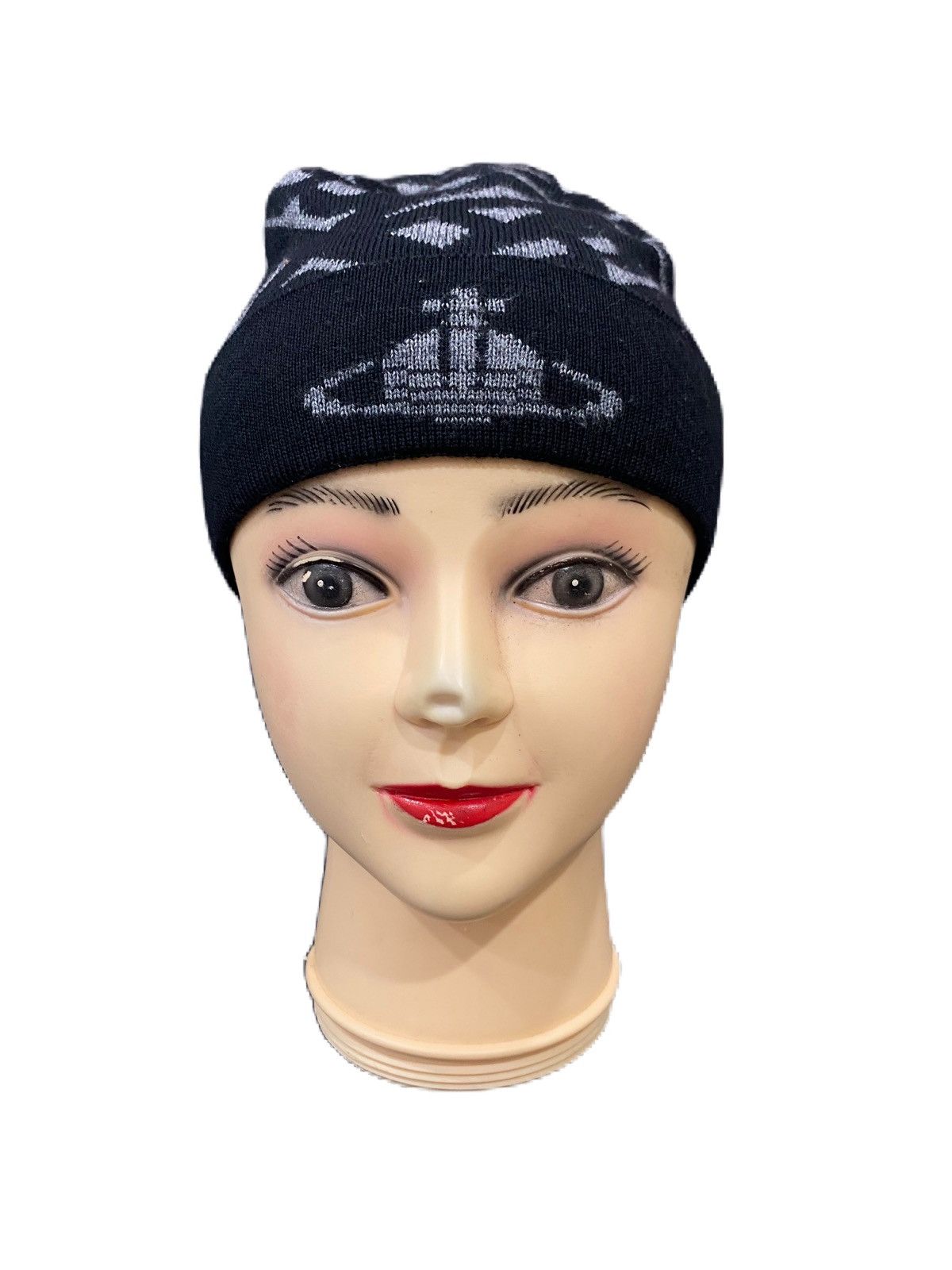 VIVIENNE WESTWOOD leaf wool beanie