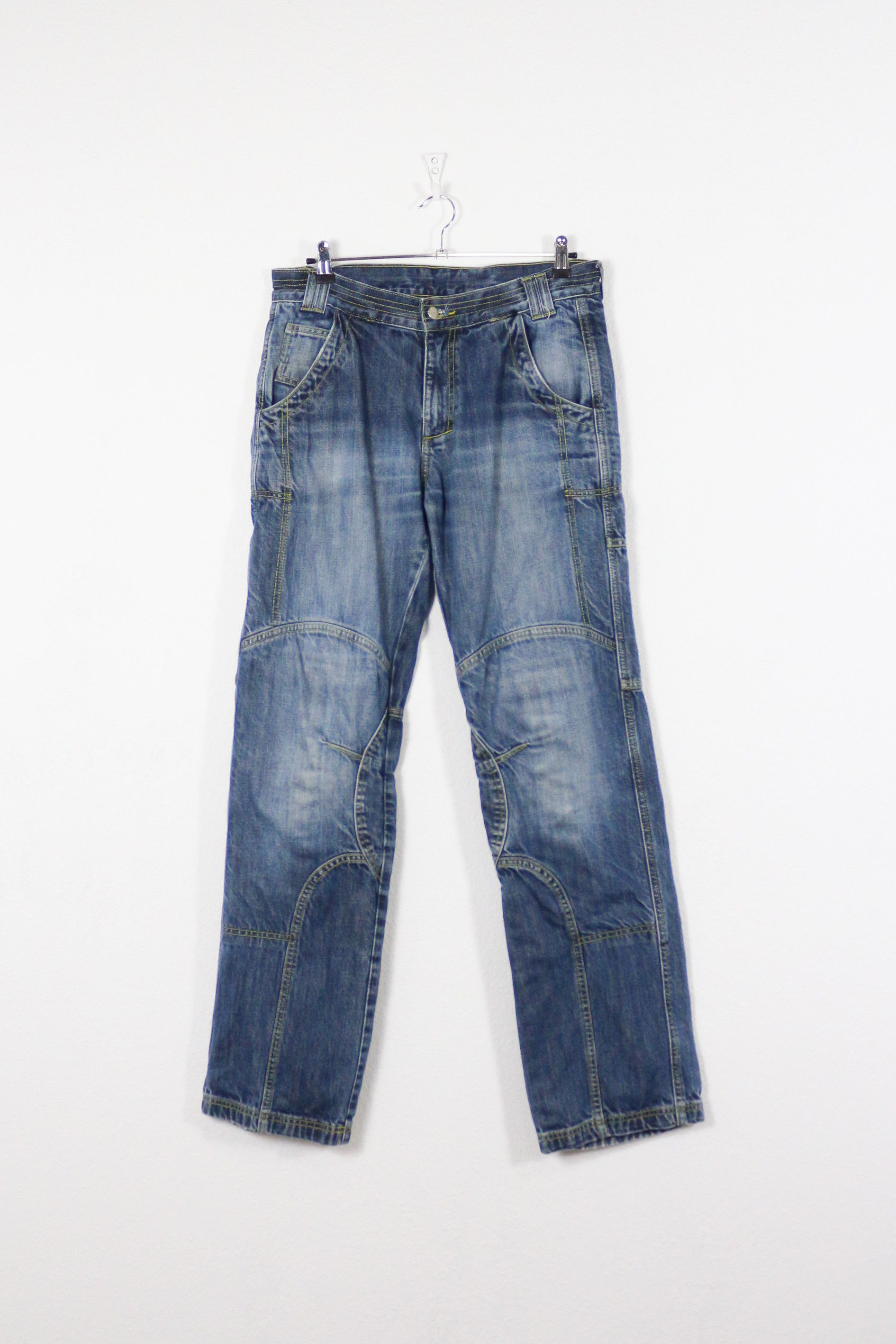 Japanese Brand Vintage POLO Motorrad Racing Moto Jeans Denim Pants Y2K Size US 32 / EU 48 - 1 Thumbnail