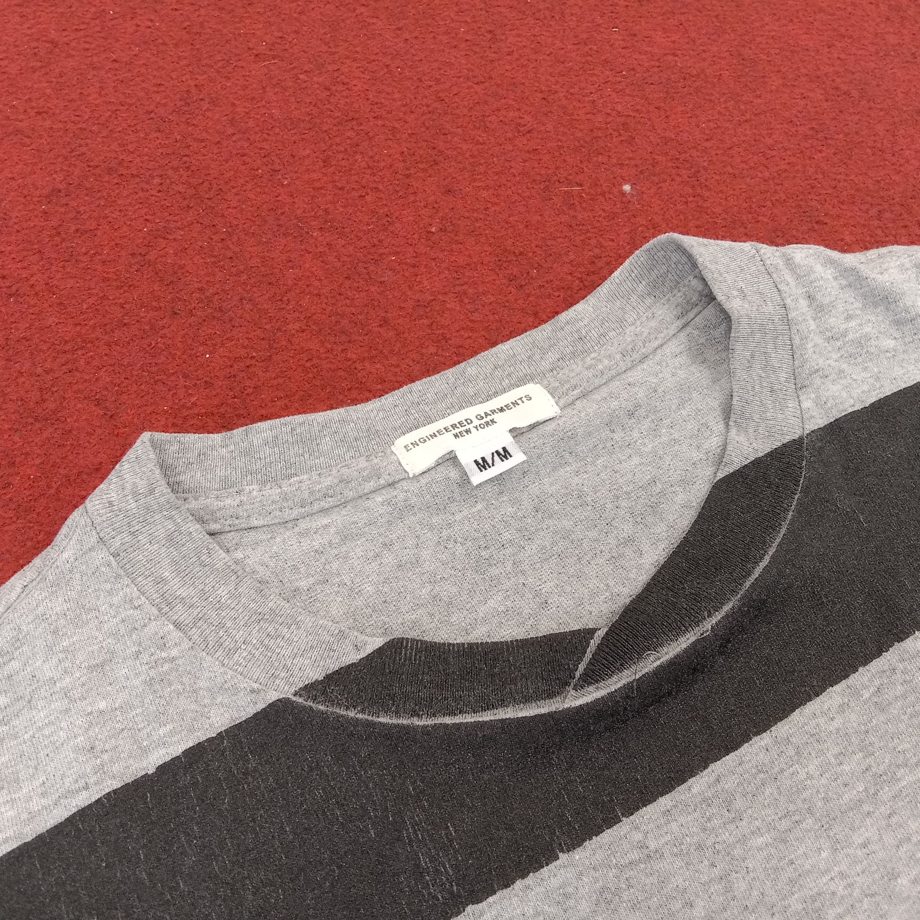 Engineered Garments × Vintage Engineered Garments Streetwear Stripes Pocket Style Tshirt Size US M / EU 48-50 / 2 - 3 Thumbnail