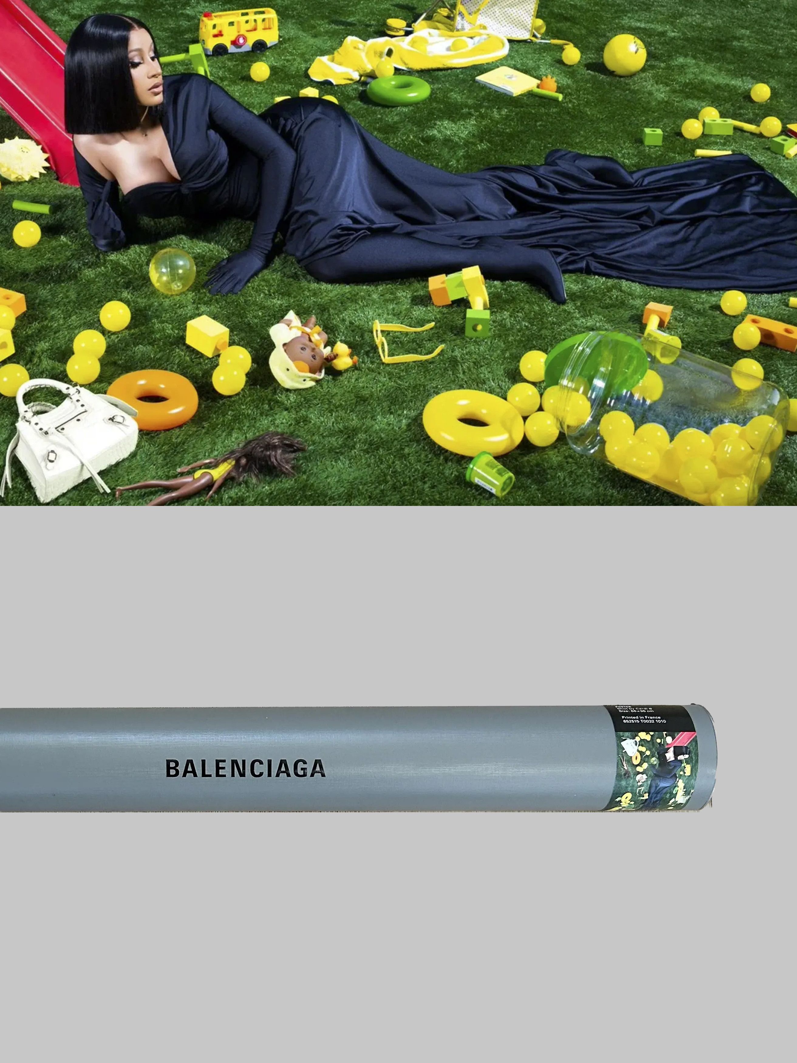 Balenciaga Cardi B Poster signed by Demna