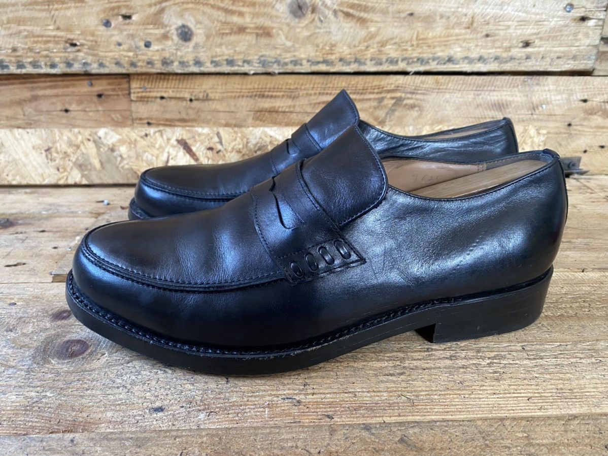 Heinrich Dinkelacker Heinrich dinckelacker black leather penny loafers sz uk 8.5 Size US 9.5 / EU 42-43 - 5 Thumbnail