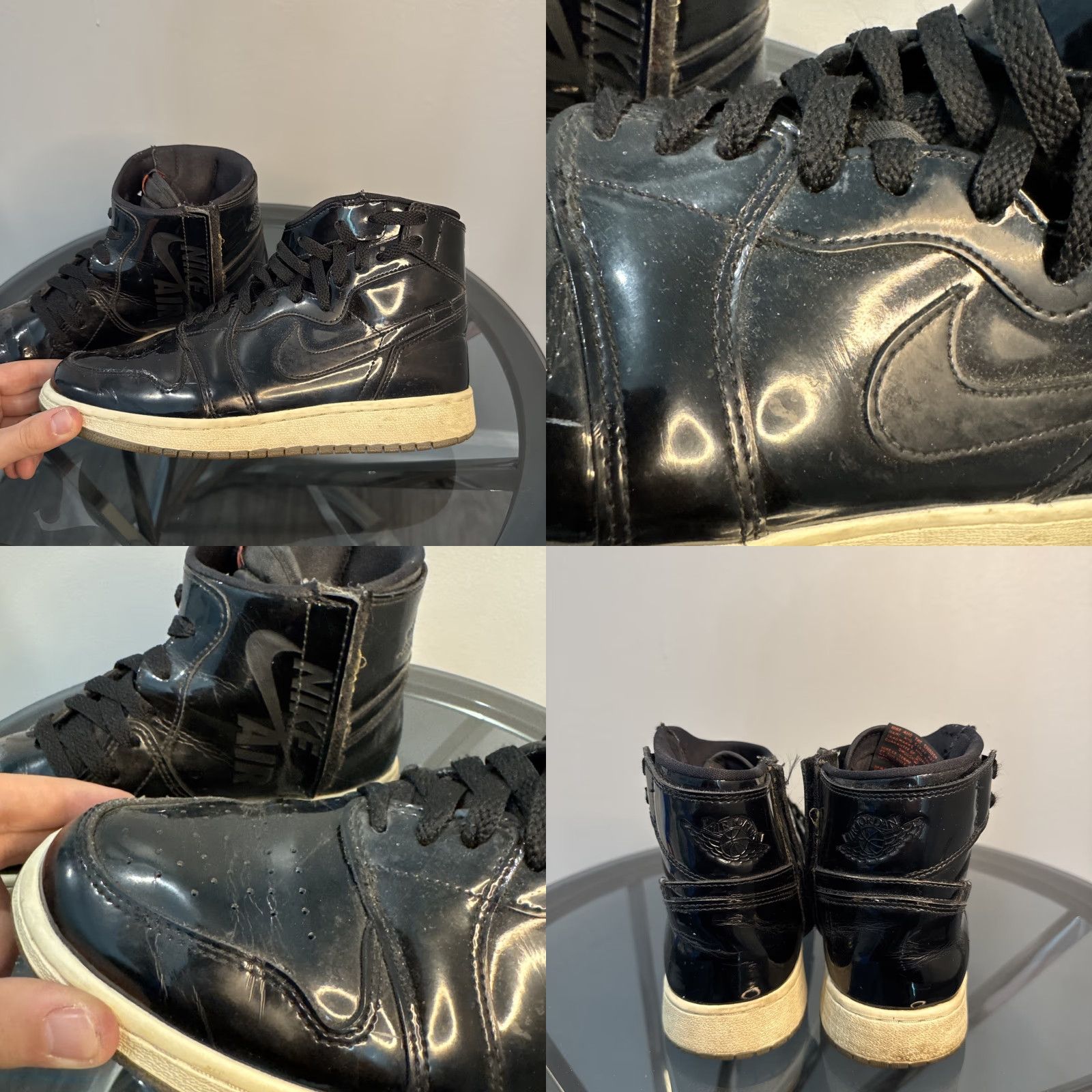 Nike Nike Air Jordan 1 Rebel XX Black Patent Infrared AR5599-001 Women’s Size 8.5 Sneakers Size US 9 / IT 39 - 9 Thumbnail
