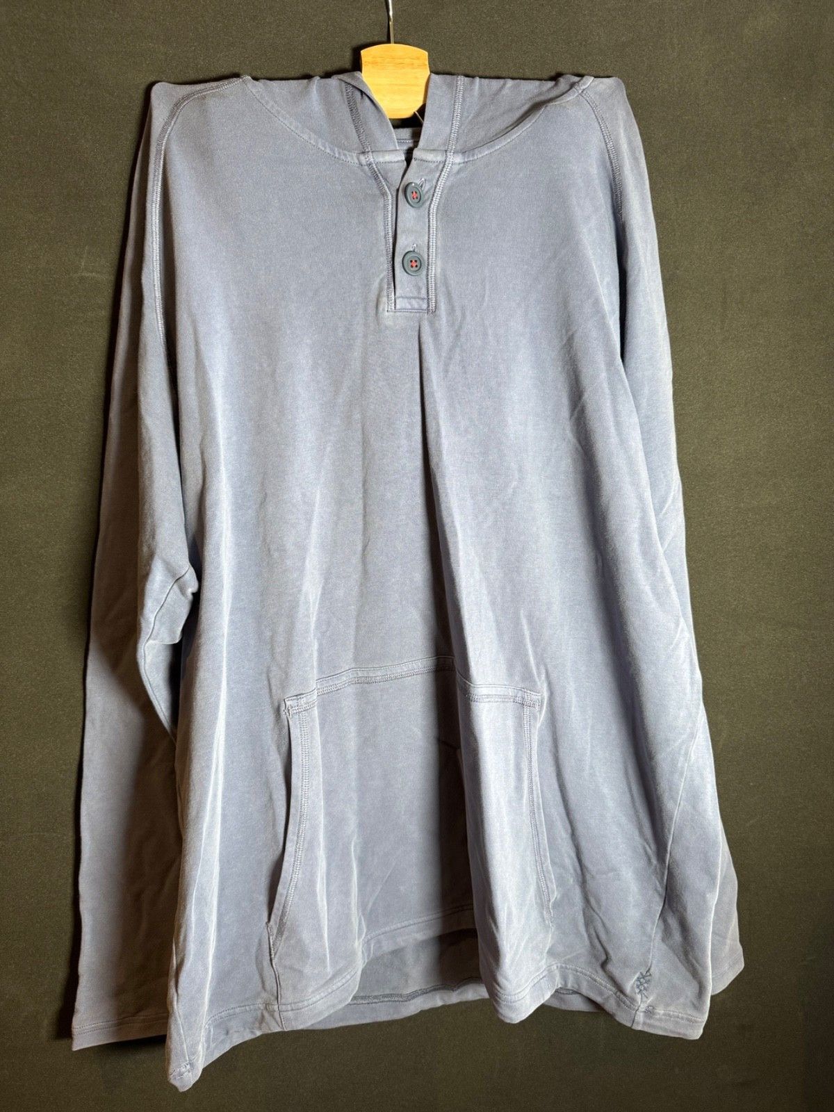 Rhone Rhone Henley Hoodie Blue XL Never Worn Size US XL / EU 56 / 4 - 2 Thumbnail