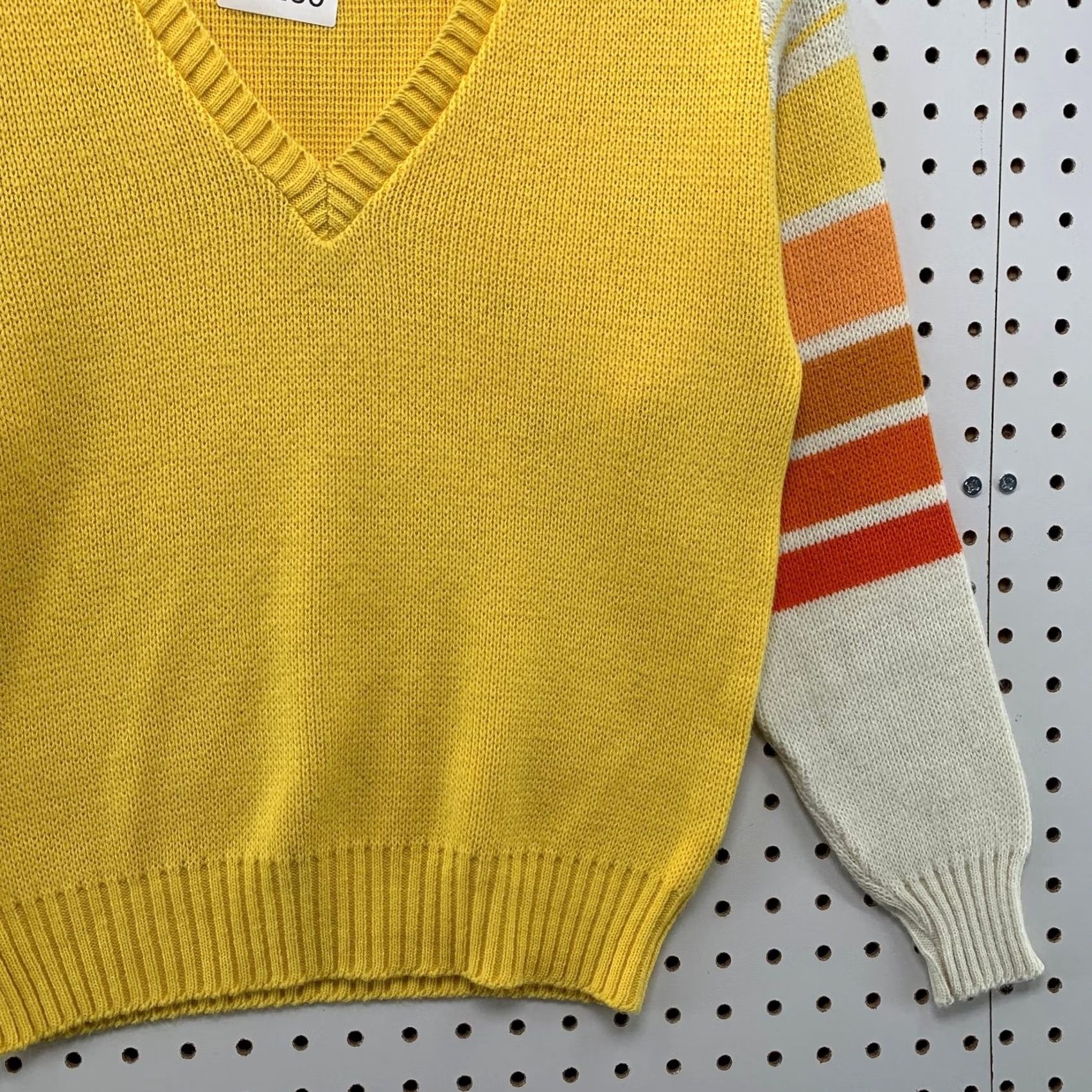 Vintage VINTAGE Jersild Sweater Mens Yellow 60s Striped Sleeve Orlon Knit Size 32 Size US XS / EU 42 / 0 - 6 Thumbnail