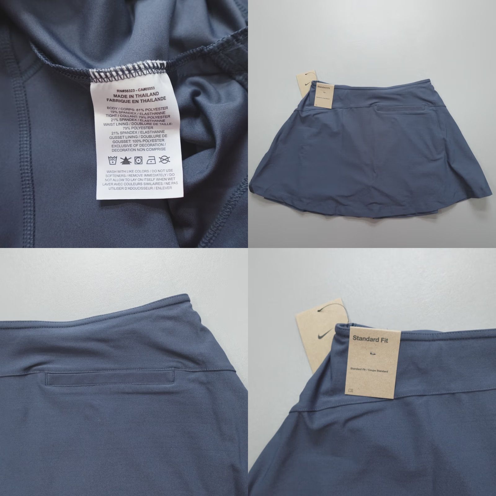 Nike Nike Golf Tennis Skort Skirt Lined Blue Gray Women’s L Color Blue Skort Athletic 90s? Size 36" / US 14 / IT 50 - 8 Thumbnail