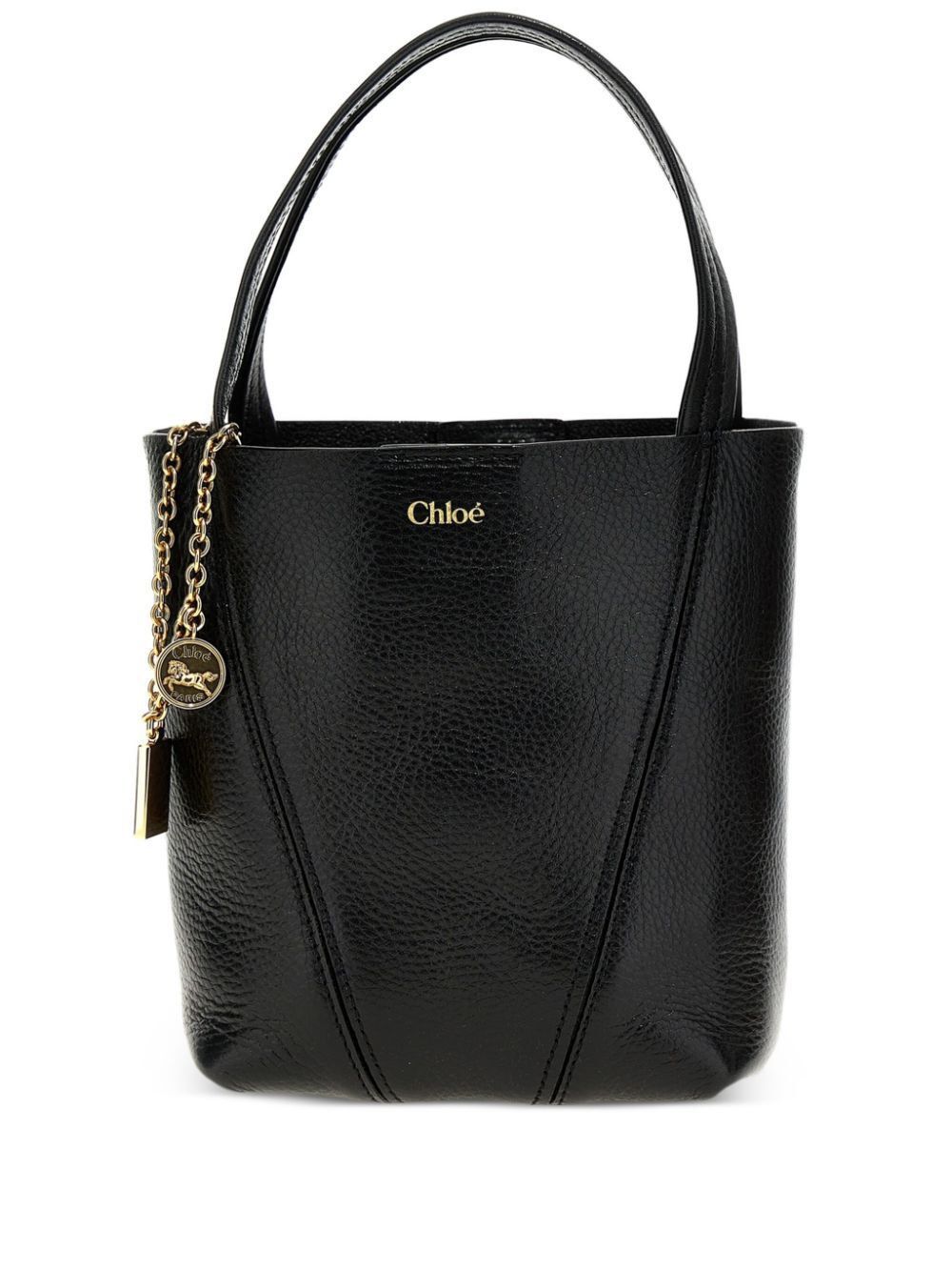 Chloe SMALL CHLOÉ SPIN TOTE BAG IN GRAINED LEATHER Size ONE SIZE - 1 Thumbnail