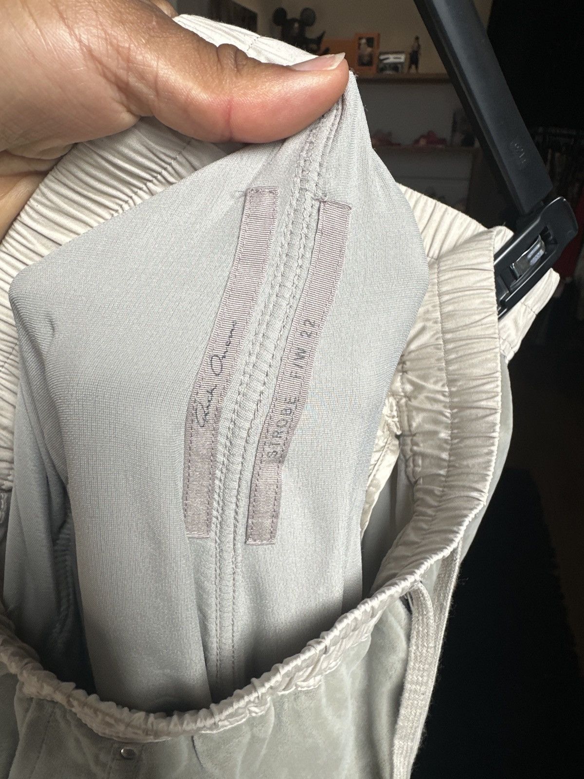 Rick Owens × Rick Owens Drkshdw $1,690 FW22 Strobe Geth Bela sueded trouser Size US 32 / EU 48 - 4 Thumbnail