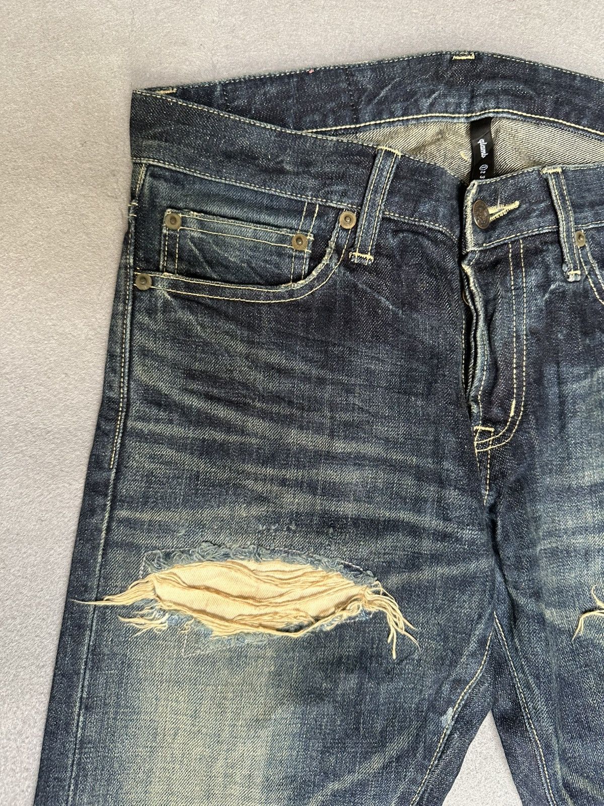 Japanese Brand Glamb Tokyo Japan Distressed Denim Size US 31 - 9 Thumbnail