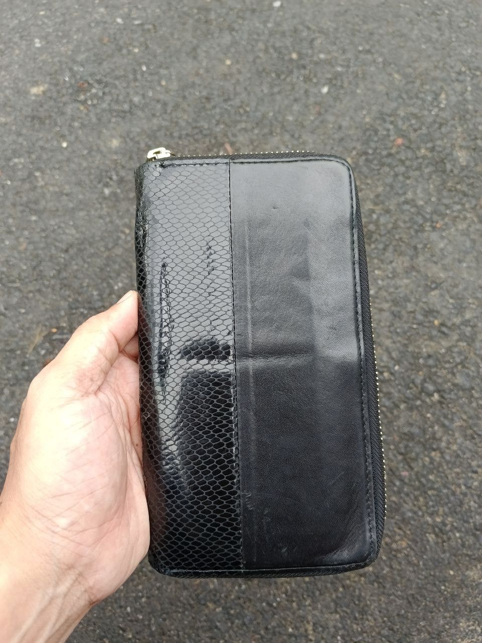 Leather × Y's × Yohji Yamamoto YOHJI YAMAMOTO Y'S LEATHER BLACK LONG WALLET Size ONE SIZE - 1 Thumbnail