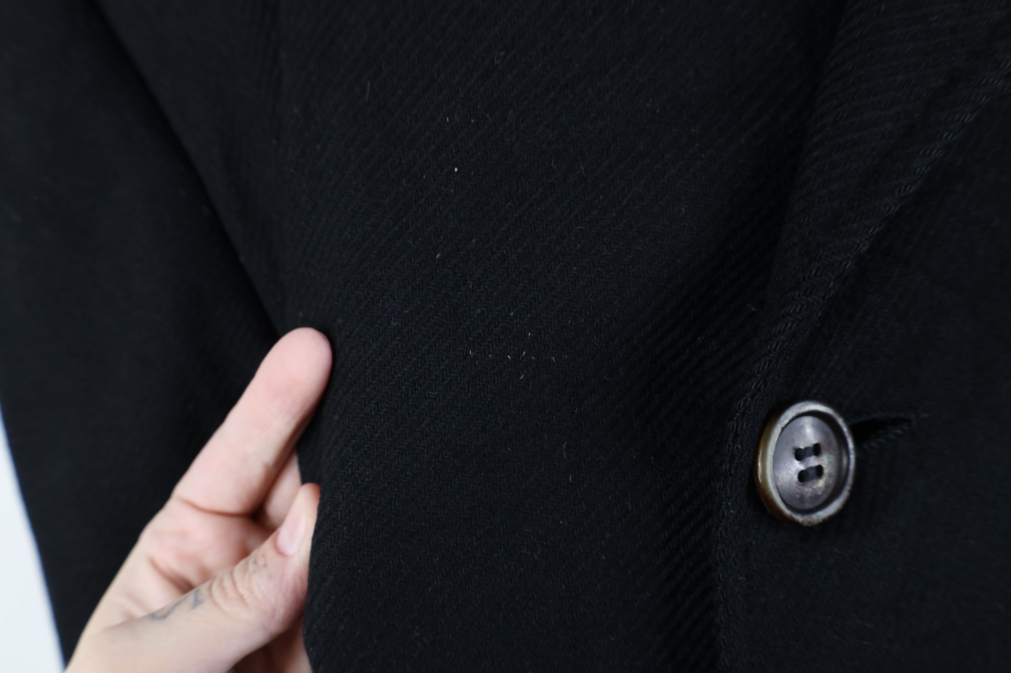 Vintage Vintage 50s Rockabilly Whipcord Trench Coat Overcoat Jacket Size US L / EU 52-54 / 3 - 5 Thumbnail