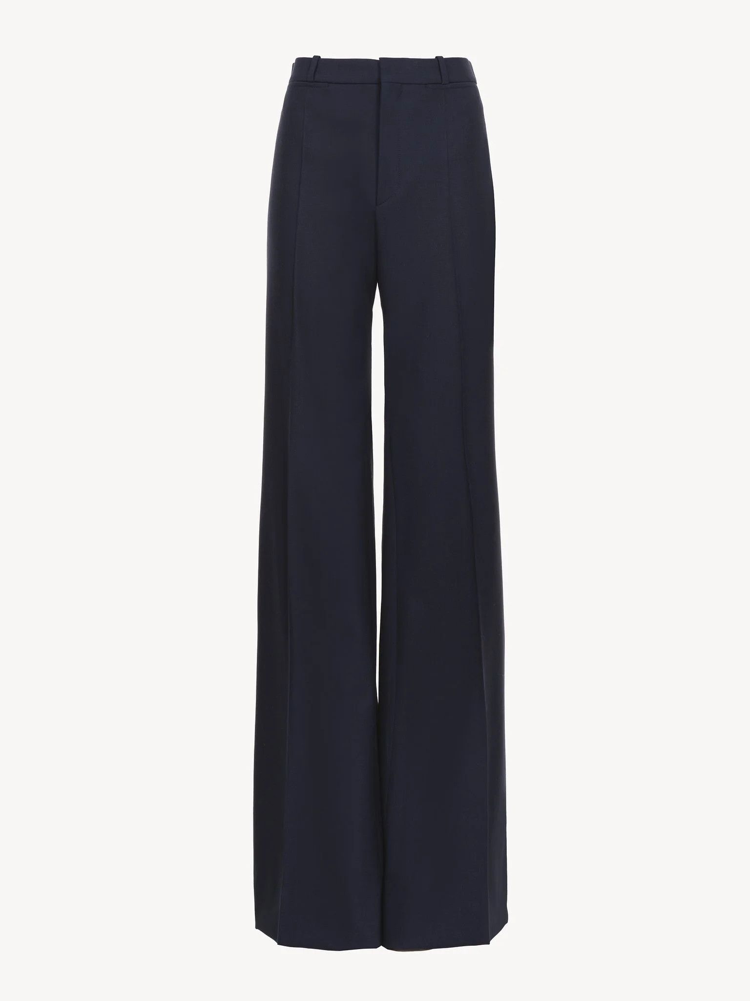 Chloe o1loc1c10326 Flared Tailored Pant in Eclipse Blue Size 25" / US 0 / IT 36 - 1 Thumbnail