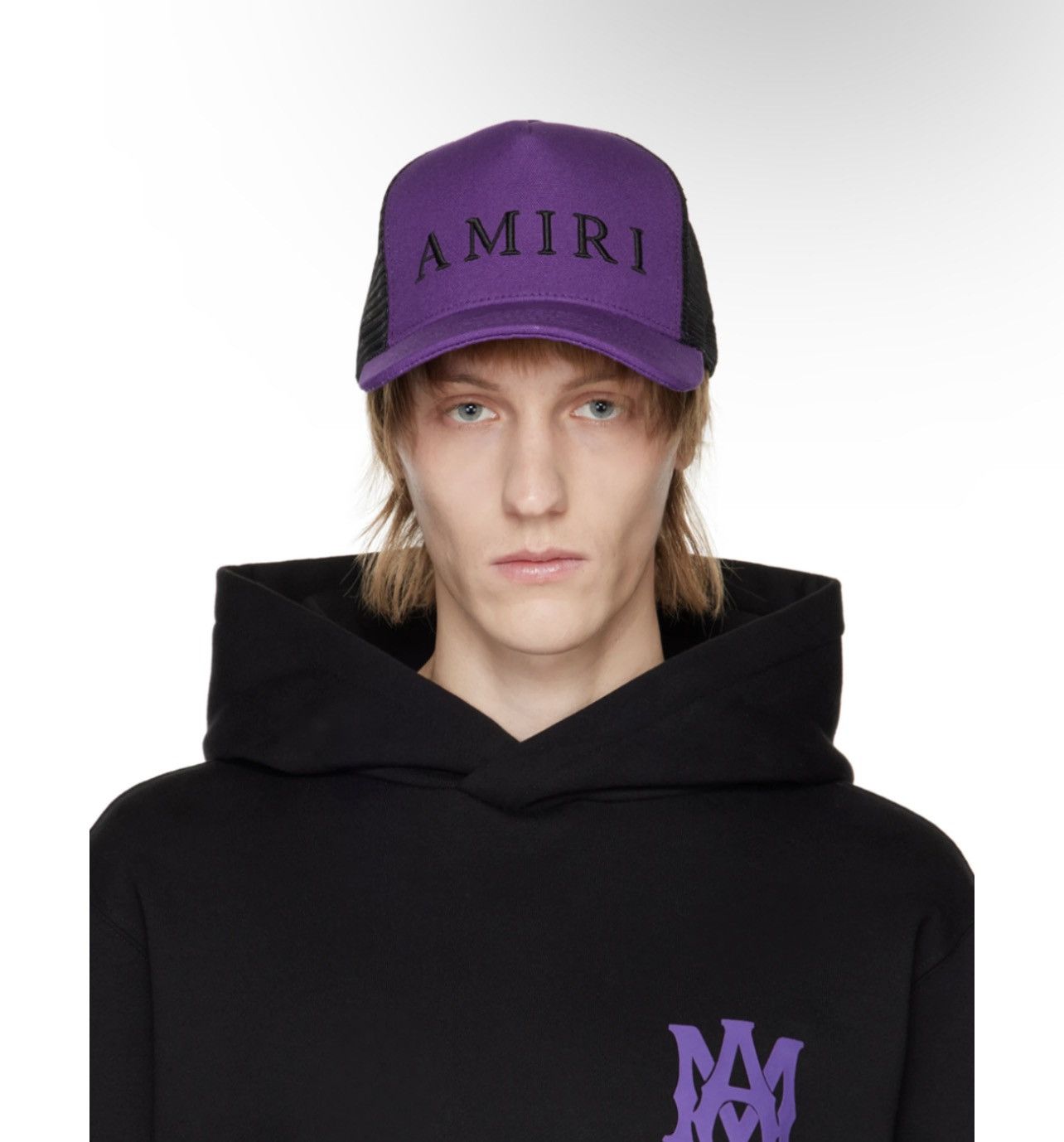 Amiri Amiri Purple and Black Tucker Cap | Grailed