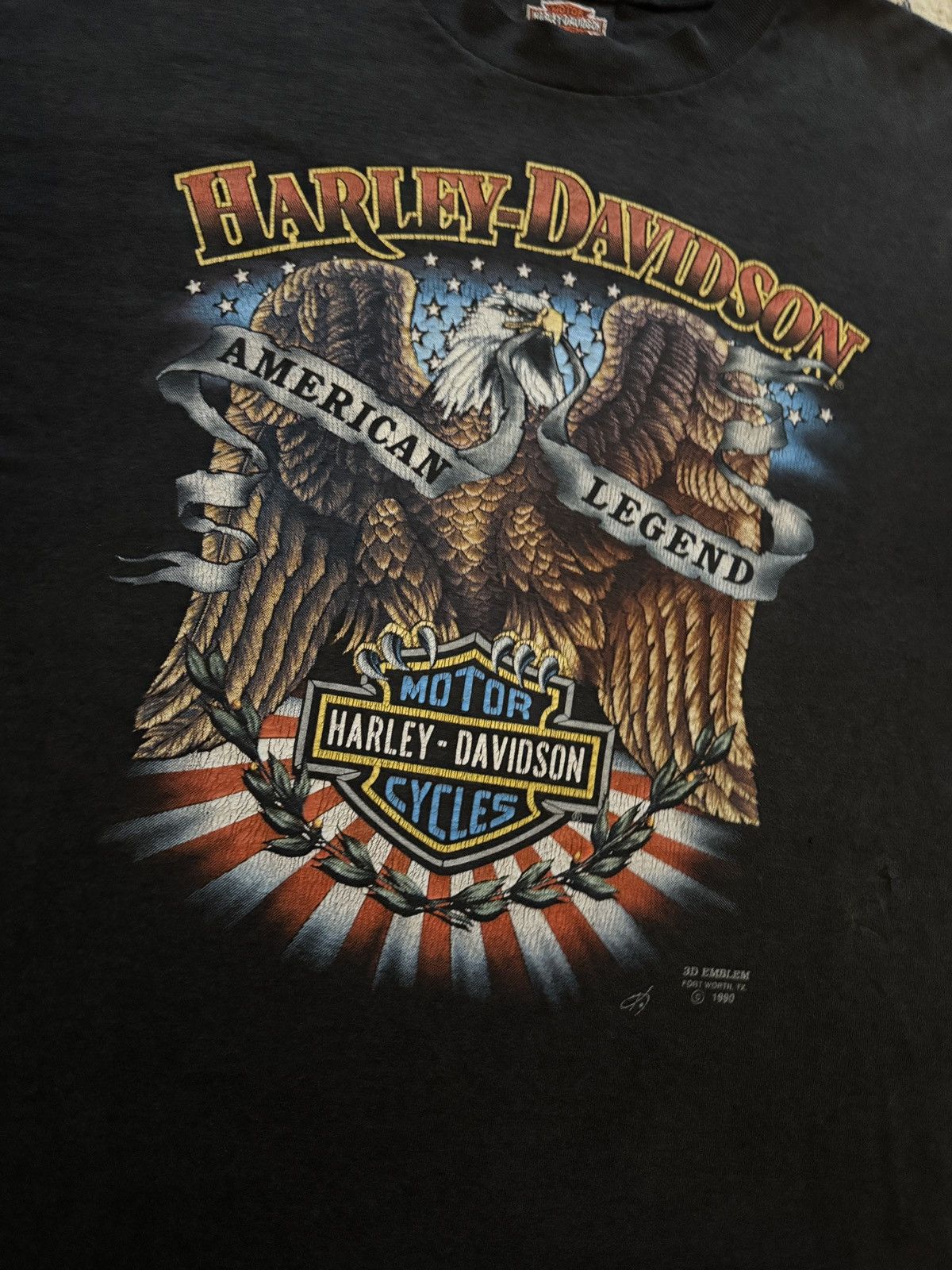 Harley Davidson Vintage 1990 3D Emblem Harley Davidson Honolulu T-Shirt XL Size US XL / EU 56 / 4 - 3 Thumbnail