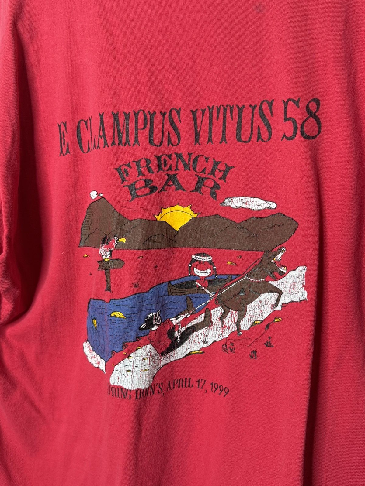 Vintage Vintage E Clampus Vitus 58 French Bar Spring Doins Red Shirt Size US XL / EU 56 / 4 - 2 Thumbnail