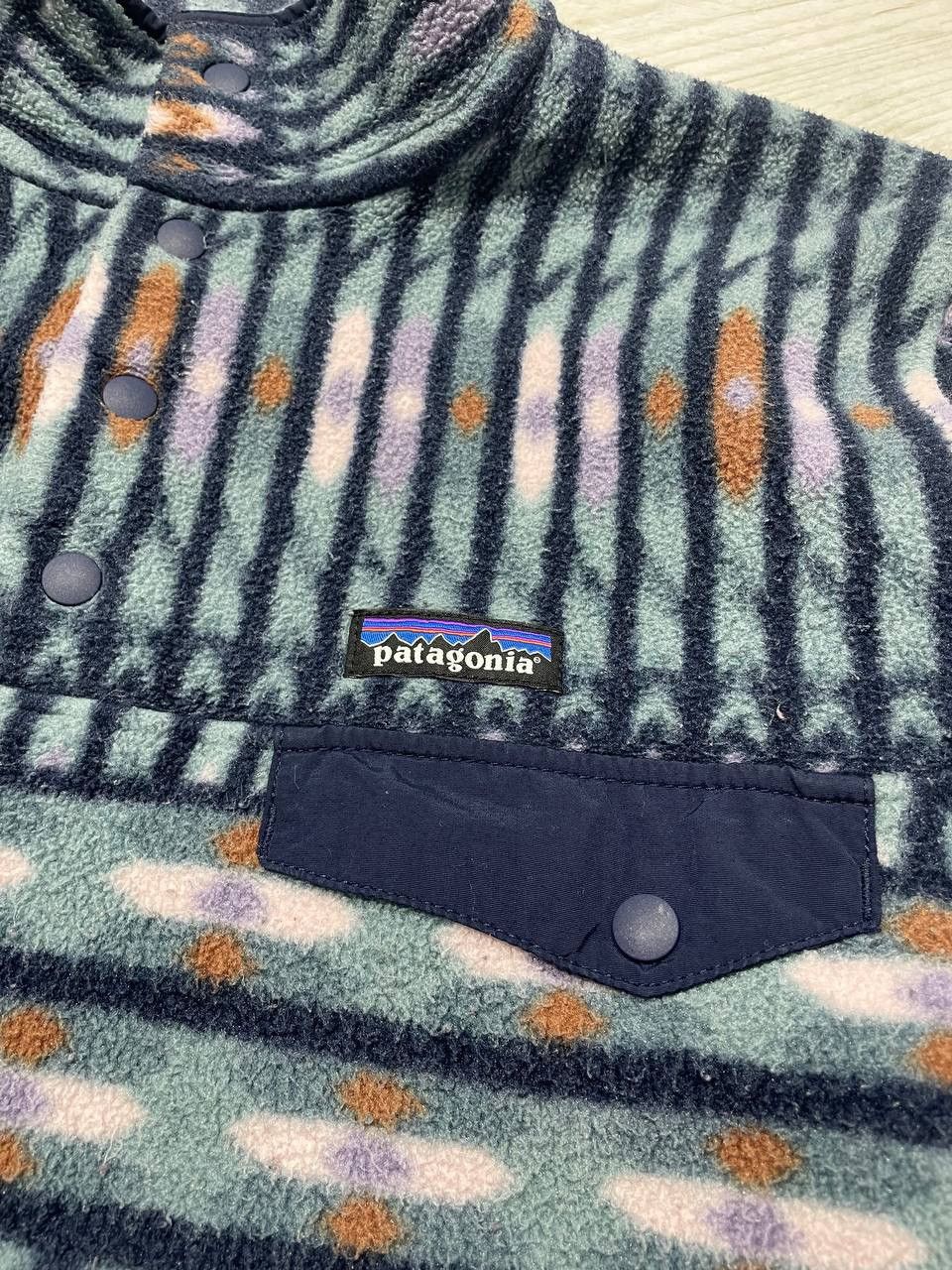 Patagonia Vintage Patagonia Synchilla Aztec Navajo 90s Fleece Snap-T Size US M / EU 48-50 / 2 - 6 Thumbnail